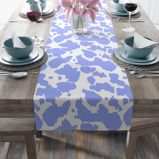 Cowhide Print Table Runner - Rustic Elegance, Cotton Twill or Polyester - Perfect for Western & Luxurious Home Decor