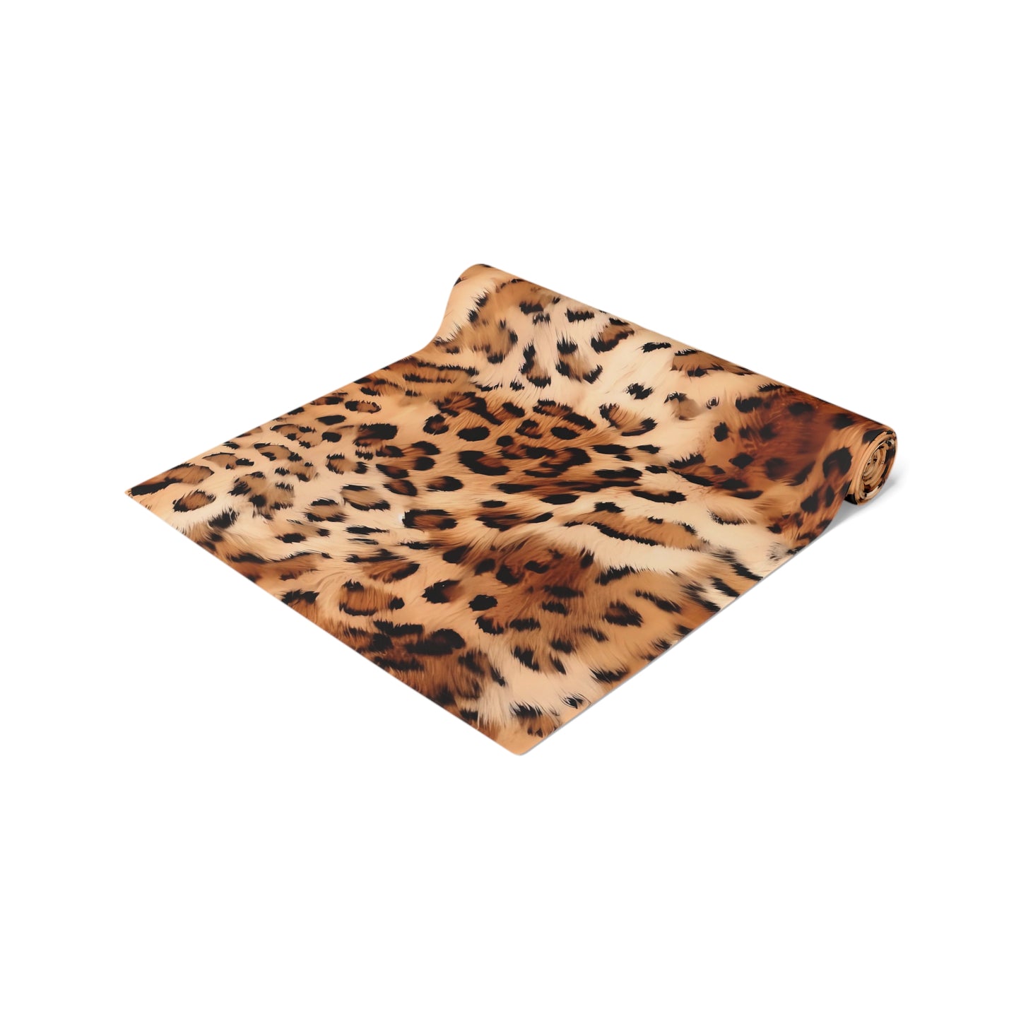 Leopard Print Table Runner - Bold Exotic Elegance, Cotton Twill or Polyester - Perfect for Safari & Glamorous Home Decor