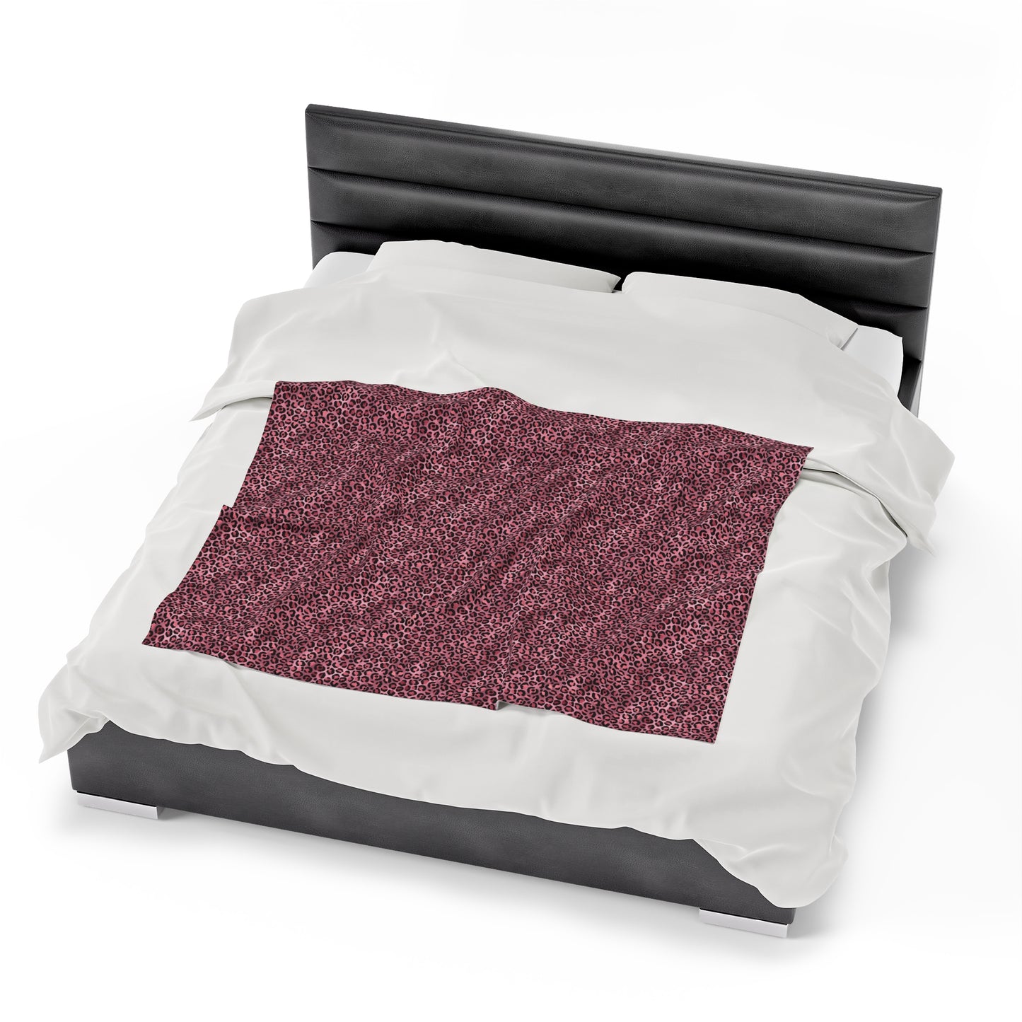 Leopard Velveteen Plush Blanket | Soft, Exotic, Luxurious and Comforting | Available in Multiple Sizes