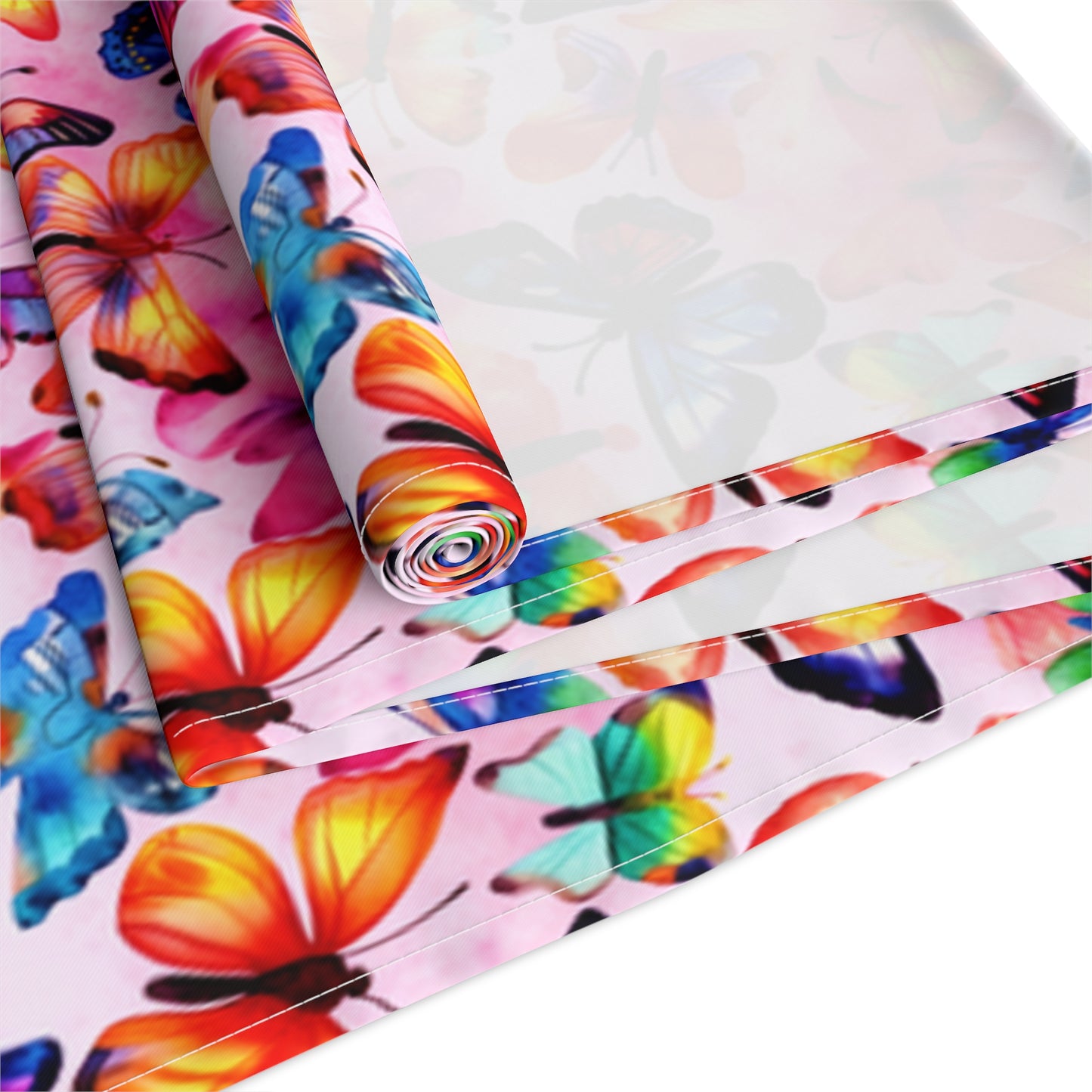 Butterfly Table Runner - Vibrant Patterns, Cotton Twill or Polyester - Perfect for Home Decor & Unique Gifts