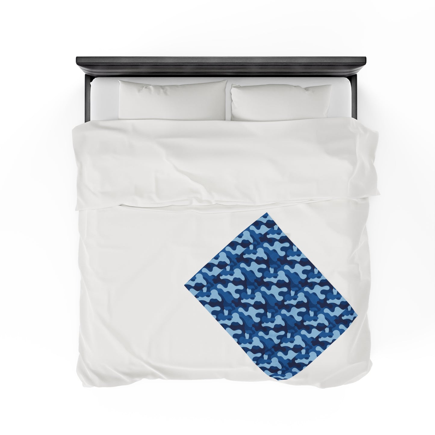 Camouflage Velveteen Plush Blanket | Soft, Rugged, Luxurious and Comforting | Available in Multiple Sizes