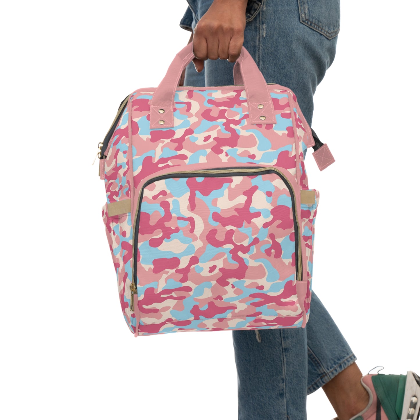 Camouflage Diaper Backpack - Durable Nylon Camo Baby Bag for Outdoorsy Parents, Spacious & Multifunctional Camo Diaper Backpack