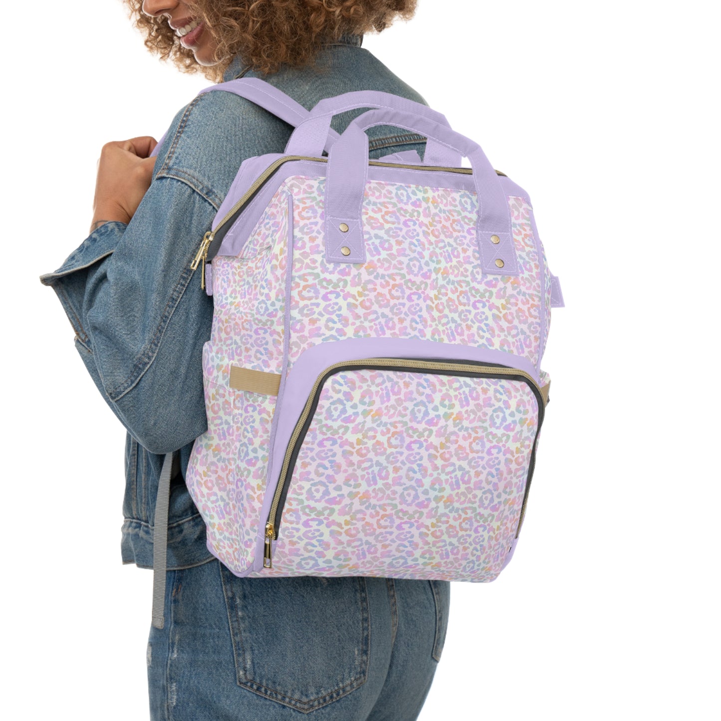 Leopard Print Diaper Backpack - Bold & Stylish Baby Bag with Trendy Leopard Patterns, Perfect for Adventurous Parents