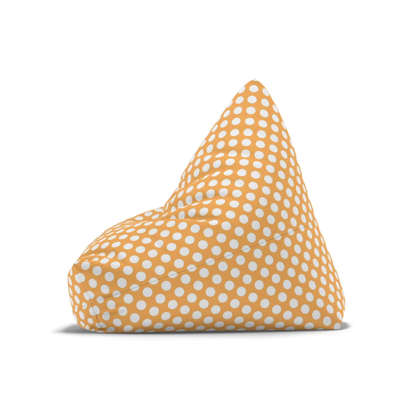 Pastel Polka Dot Bean Bag Chair Cover - Soft Polyester Slipcover with Secure Zip - Fits Various Sizes