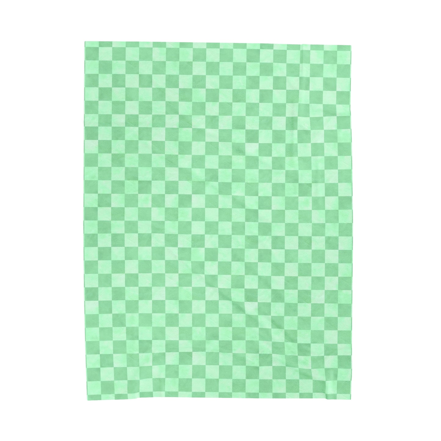 Pastel Checkers Velveteen Plush Blanket | Soft, Trendy, Luxurious and Comforting | Available in Multiple Sizes