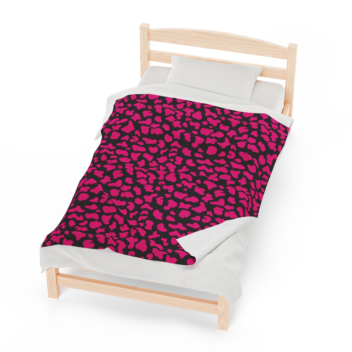 Cow Print Velveteen Plush Blanket | Soft, Stylish, Luxurious and Comforting | Available in Multiple Sizes