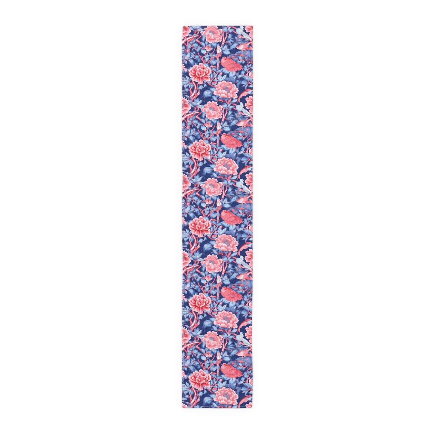 Chinoiserie Print Table Runner - Elegant Asian-Inspired Elegance, Cotton Twill or Polyester - Perfect for Cultural Home Decor