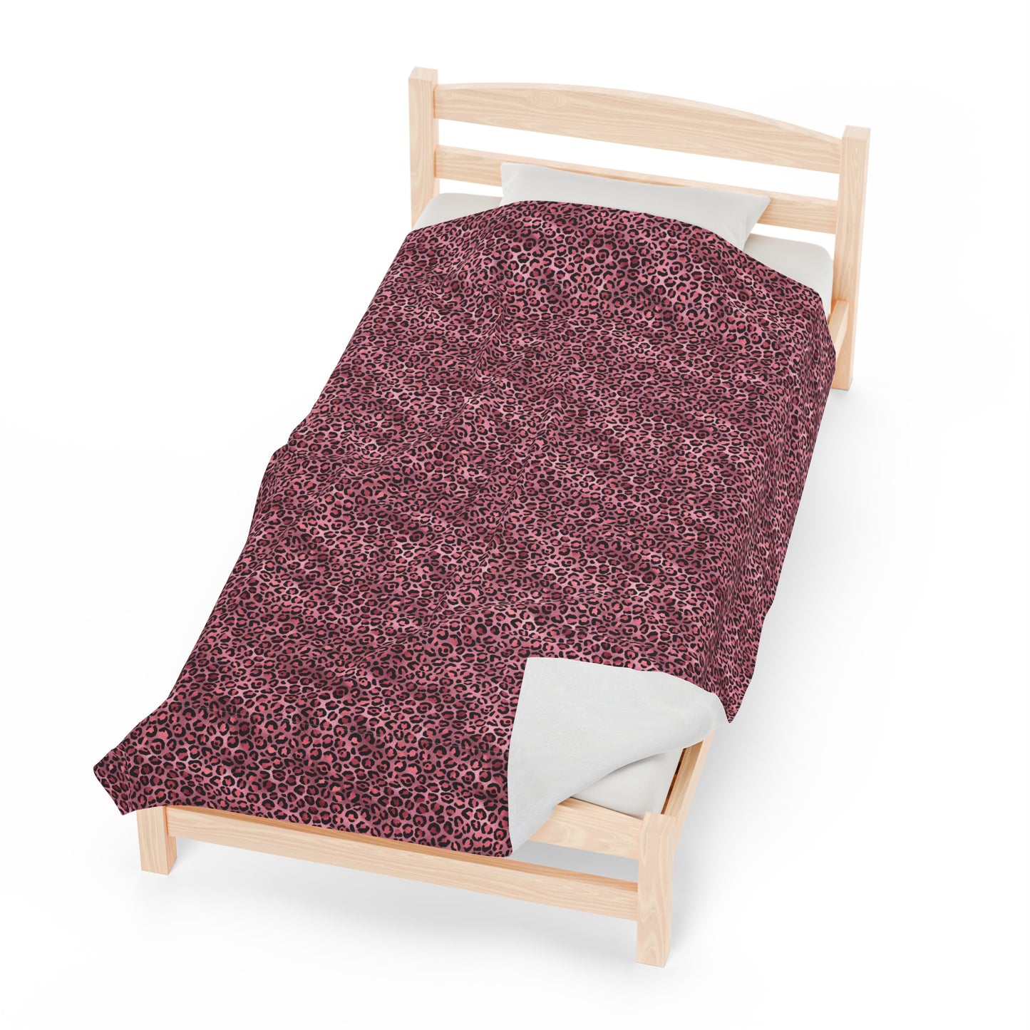 Leopard Velveteen Plush Blanket | Soft, Exotic, Luxurious and Comforting | Available in Multiple Sizes
