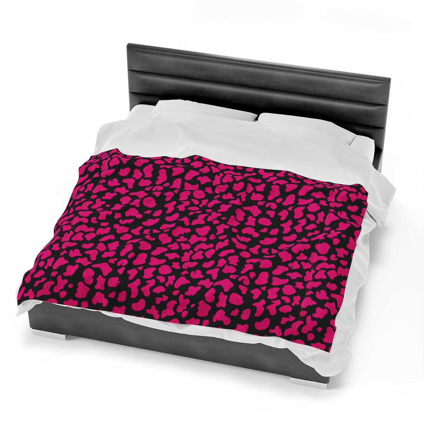 Cow Print Velveteen Plush Blanket | Soft, Stylish, Luxurious and Comforting | Available in Multiple Sizes