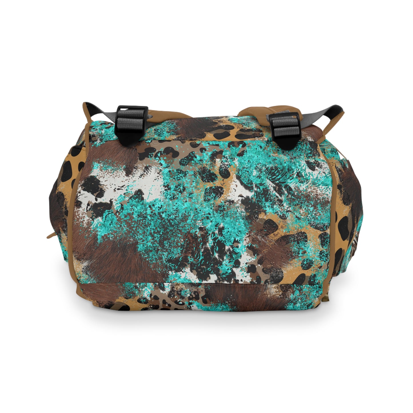 Cowhide Diaper Backpack - Chic & Durable Baby Bag with Genuine Cowhide Patterns, Perfect for Stylish Parents