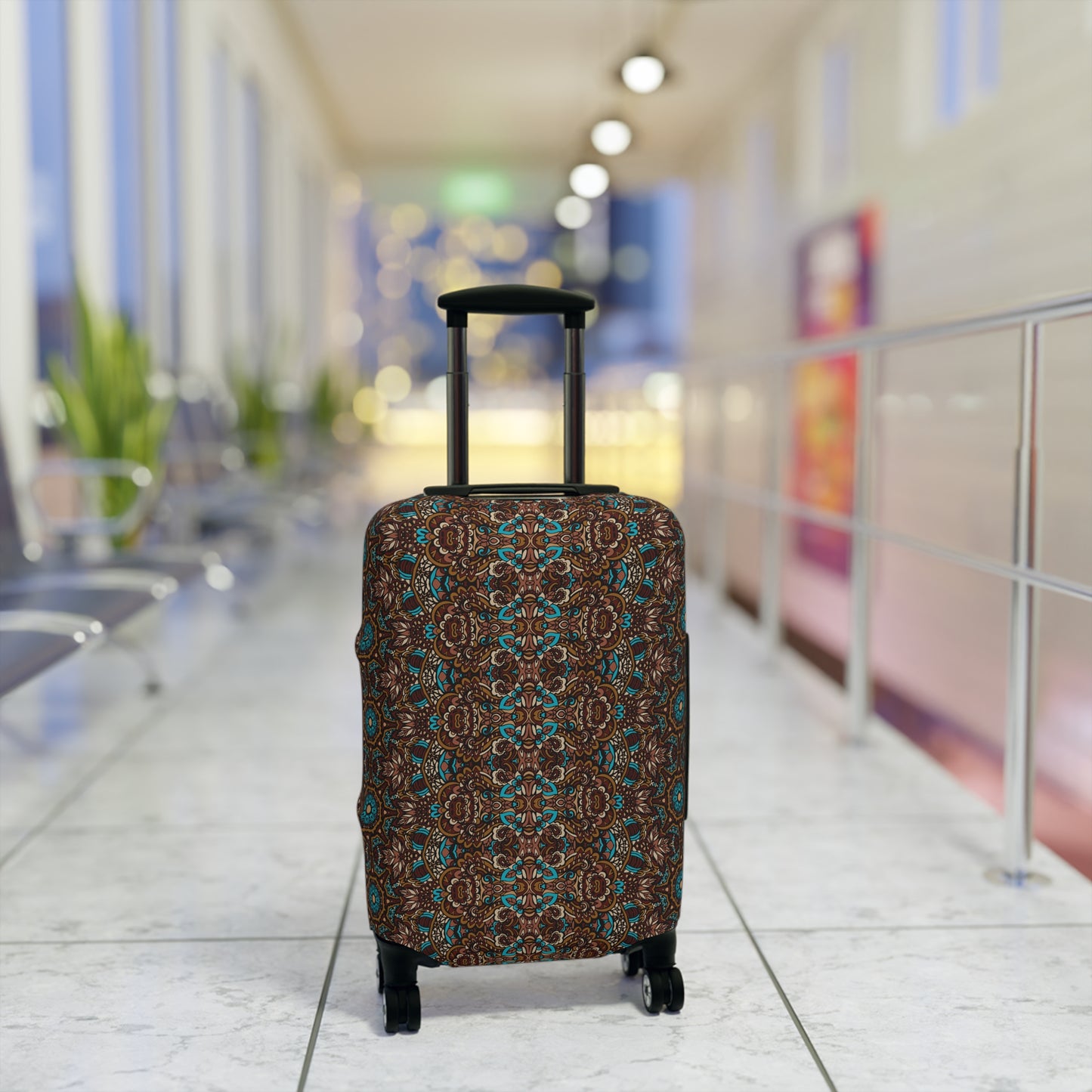 Mandala Luggage Cover - Stylish Mandala Suitcase Protector