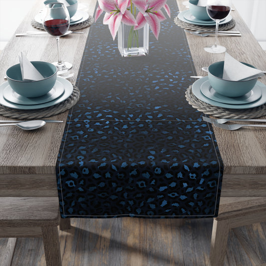 Leopard Print Table Runner - Bold Exotic Elegance, Cotton Twill or Polyester - Perfect for Safari & Glamorous Home Decor