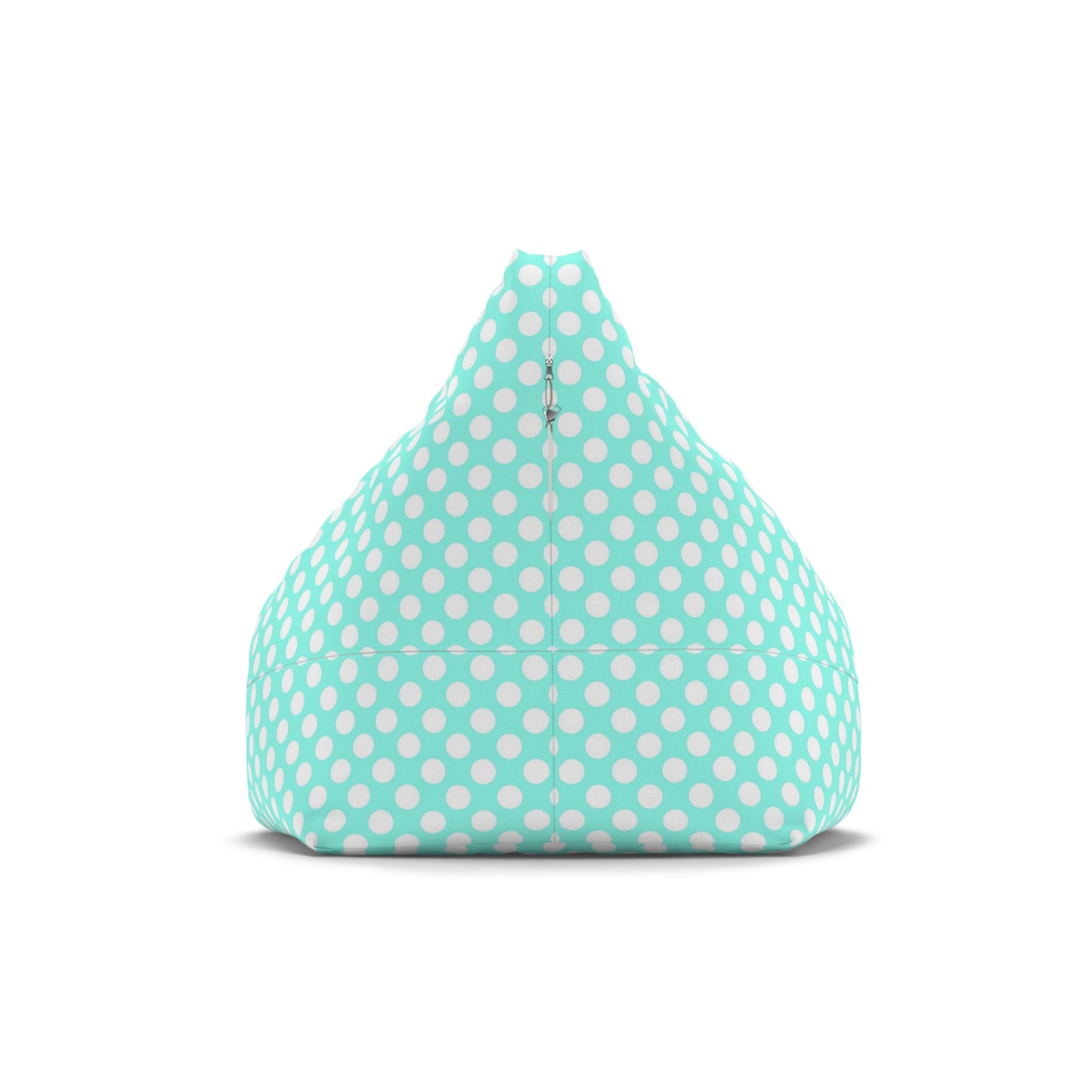 Pastel Polka Dot Bean Bag Chair Cover - Soft Polyester Slipcover with Secure Zip - Fits Various Sizes