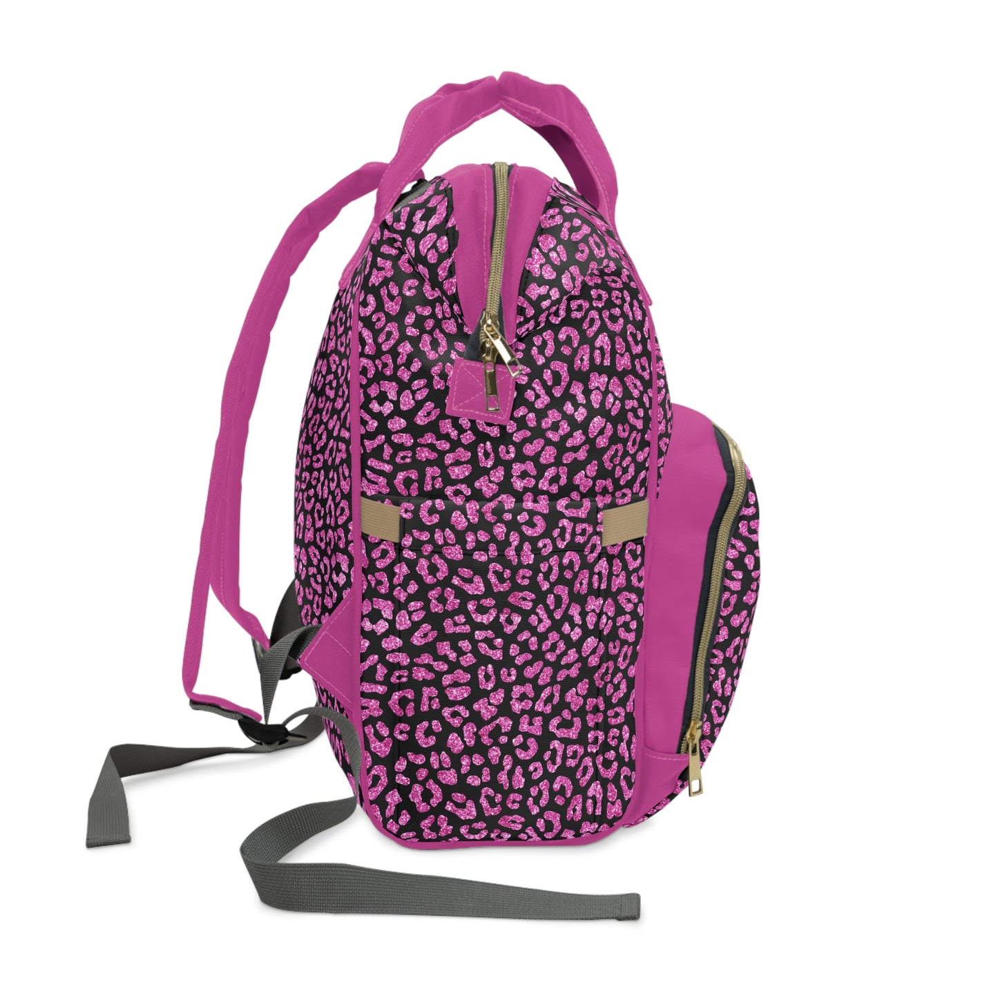 Leopard Print Diaper Backpack - Bold & Stylish Baby Bag with Trendy Leopard Patterns, Perfect for Adventurous Parents
