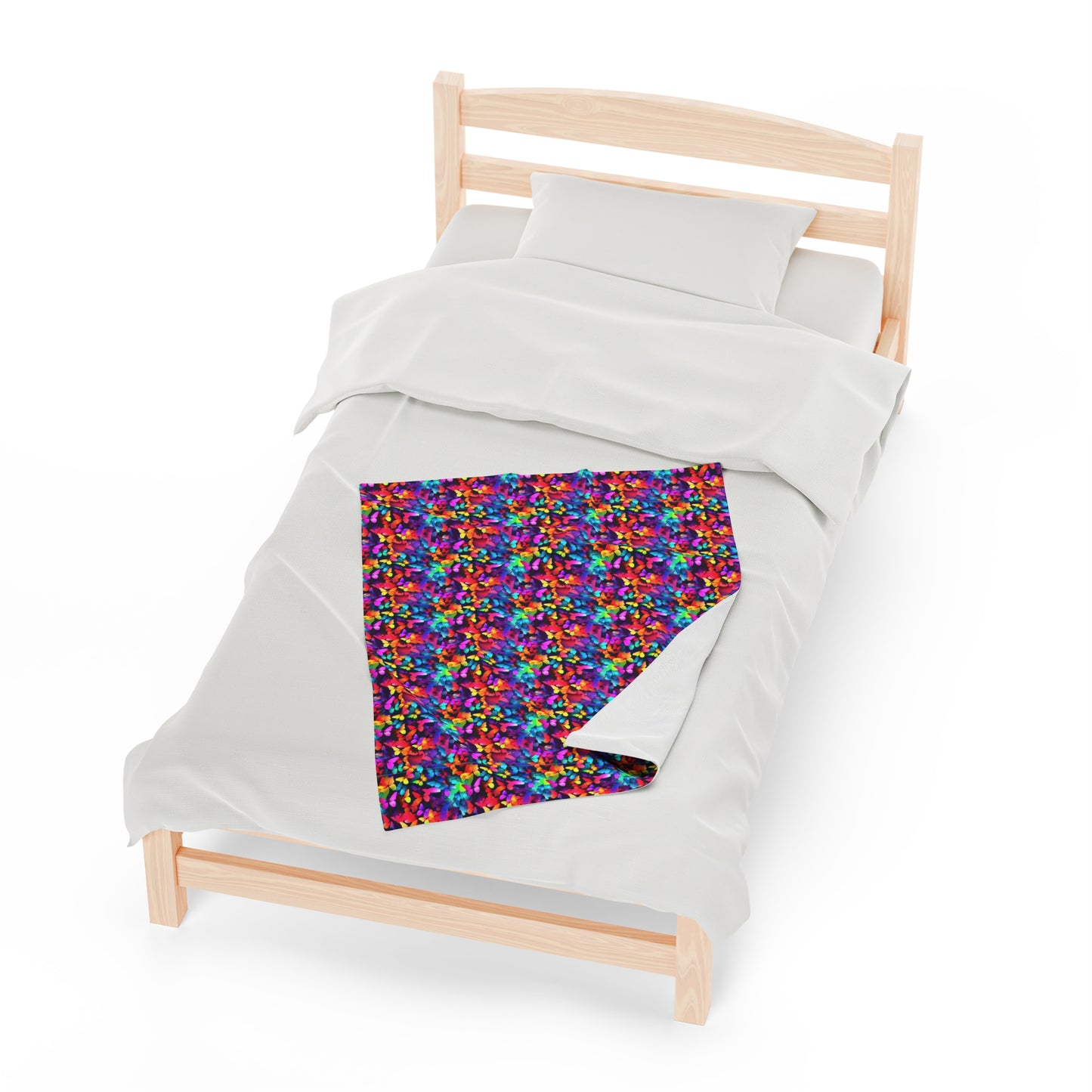 Butterfly Velveteen Plush Blanket | Soft, Luxurious, Enchanting, and Comforting | Available in Multiple Sizes