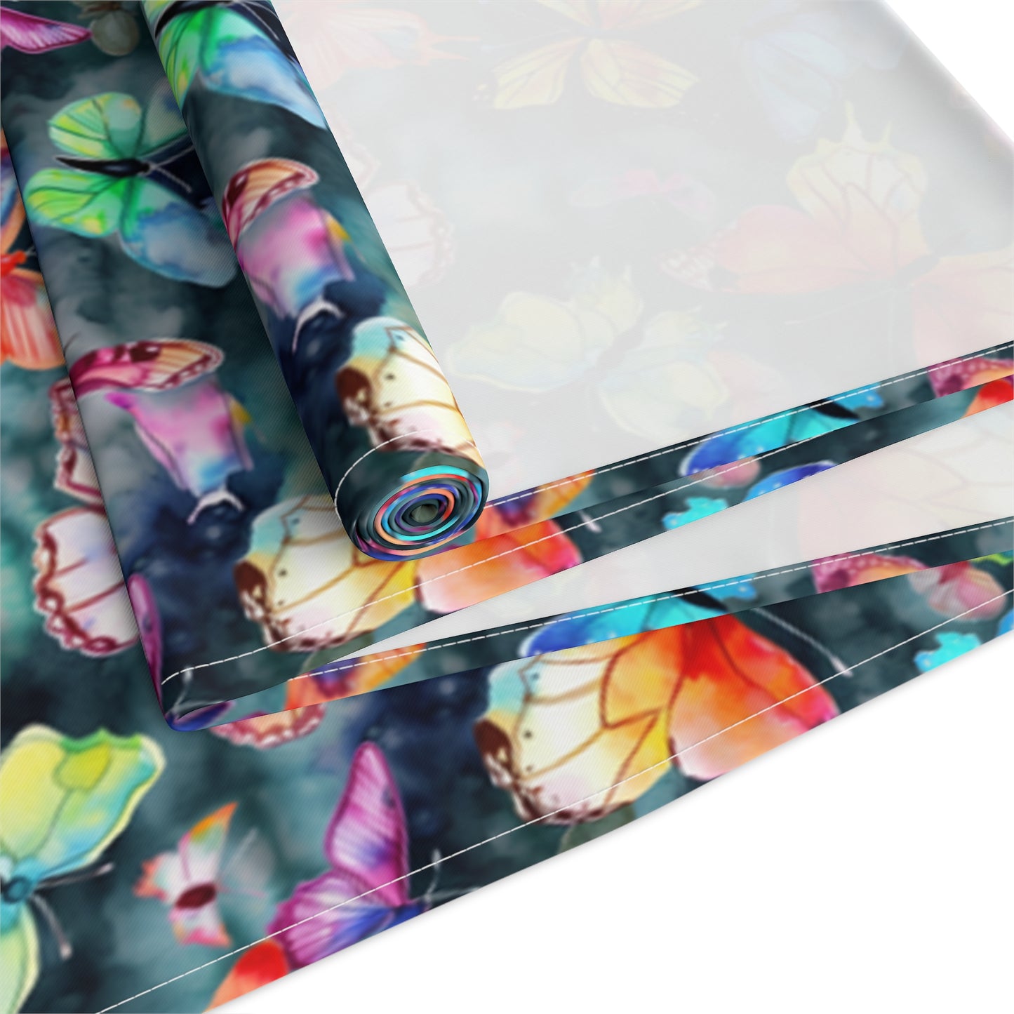 Butterfly Table Runner - Vibrant Patterns, Cotton Twill or Polyester - Perfect for Home Decor & Unique Gifts