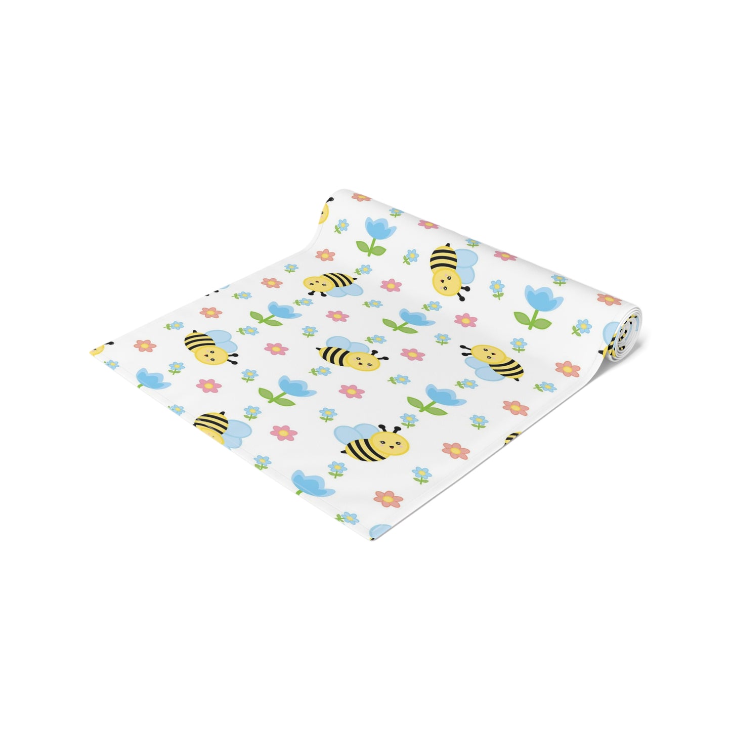 Honey Bee Print Table Runner - Buzzing with Charm - Perfect for Nature Lovers Homes