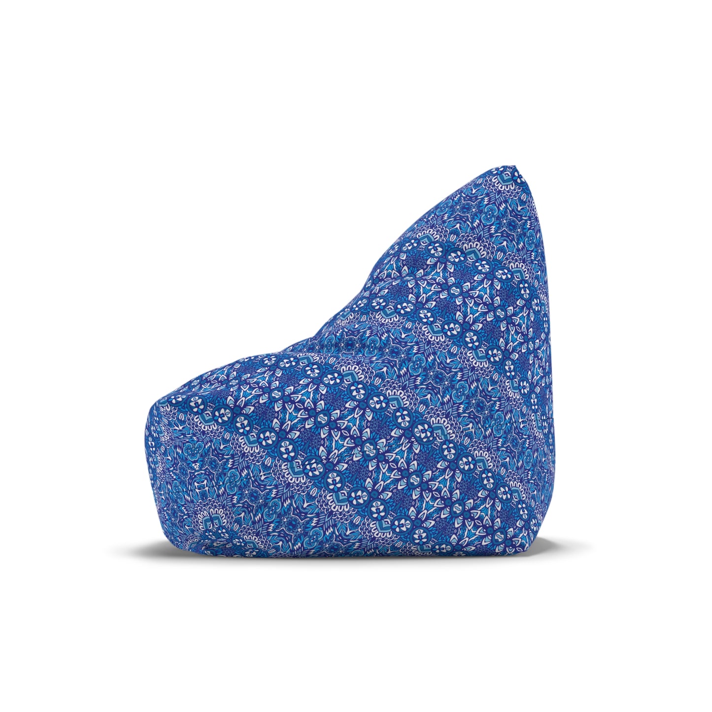 Mandala Bean Bag Chair Cover - Premium Polyester, Secure Zipper, 2 Sizes, Bohemian Design