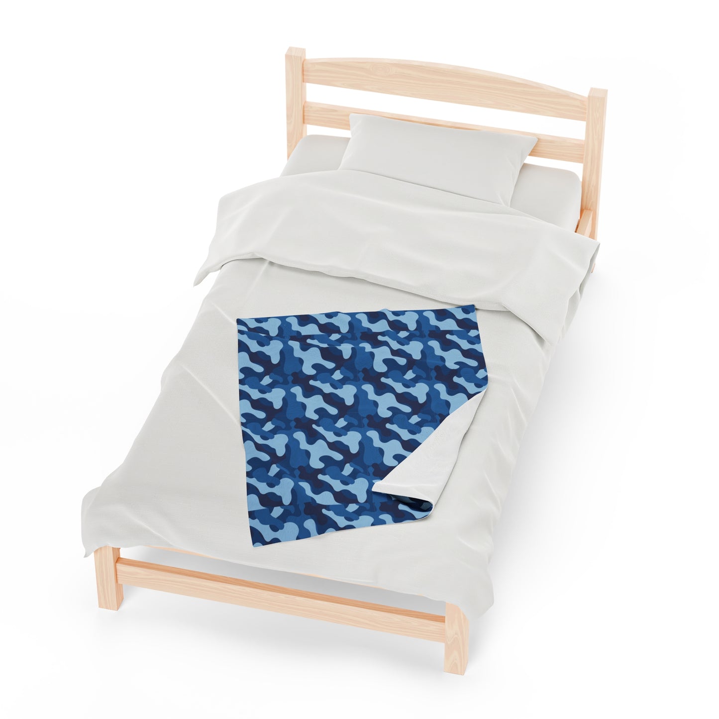 Camouflage Velveteen Plush Blanket | Soft, Rugged, Luxurious and Comforting | Available in Multiple Sizes