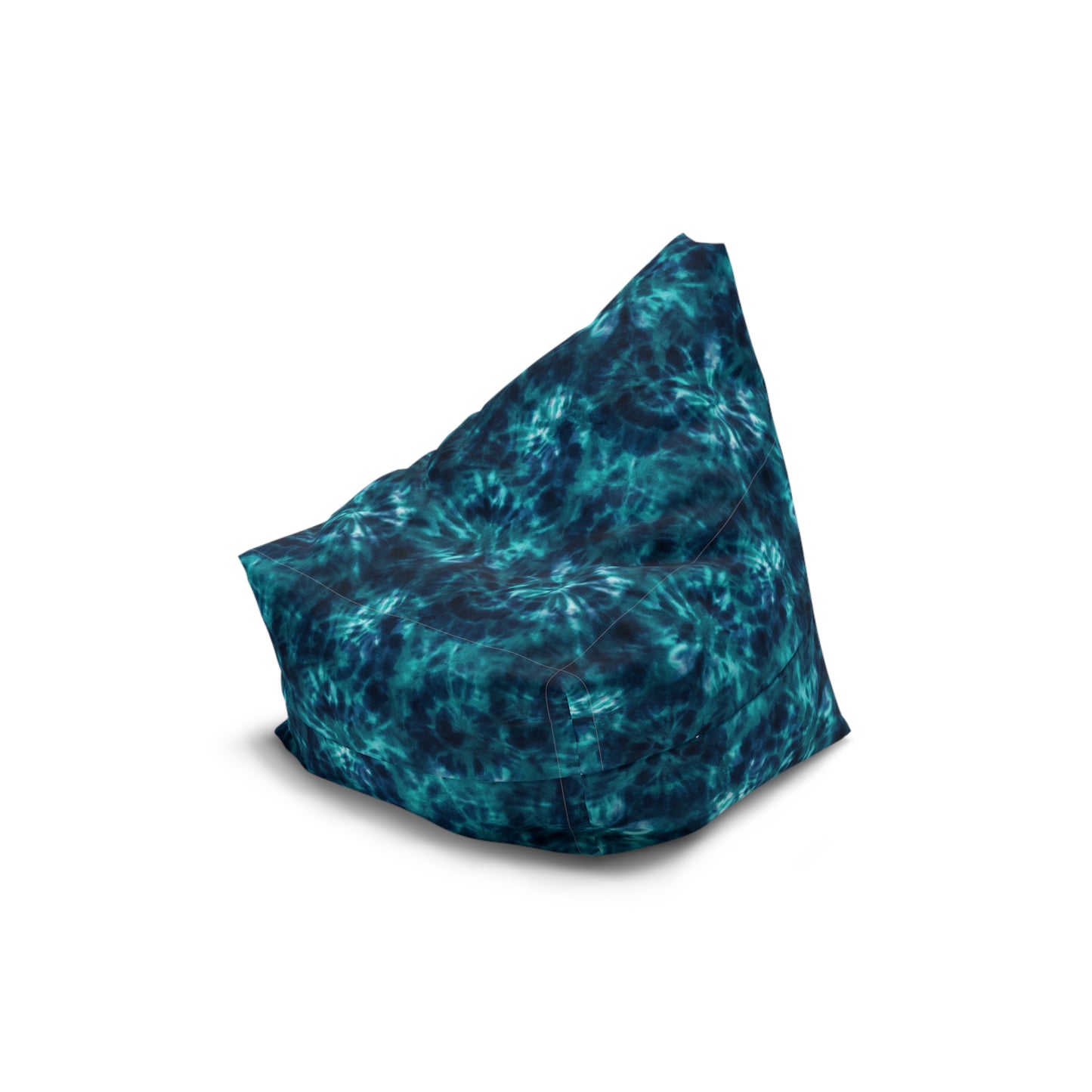 Tie-Dye Bean Bag Chair Cover - Durable Polyester, Locking Zipper, 2 Sizes