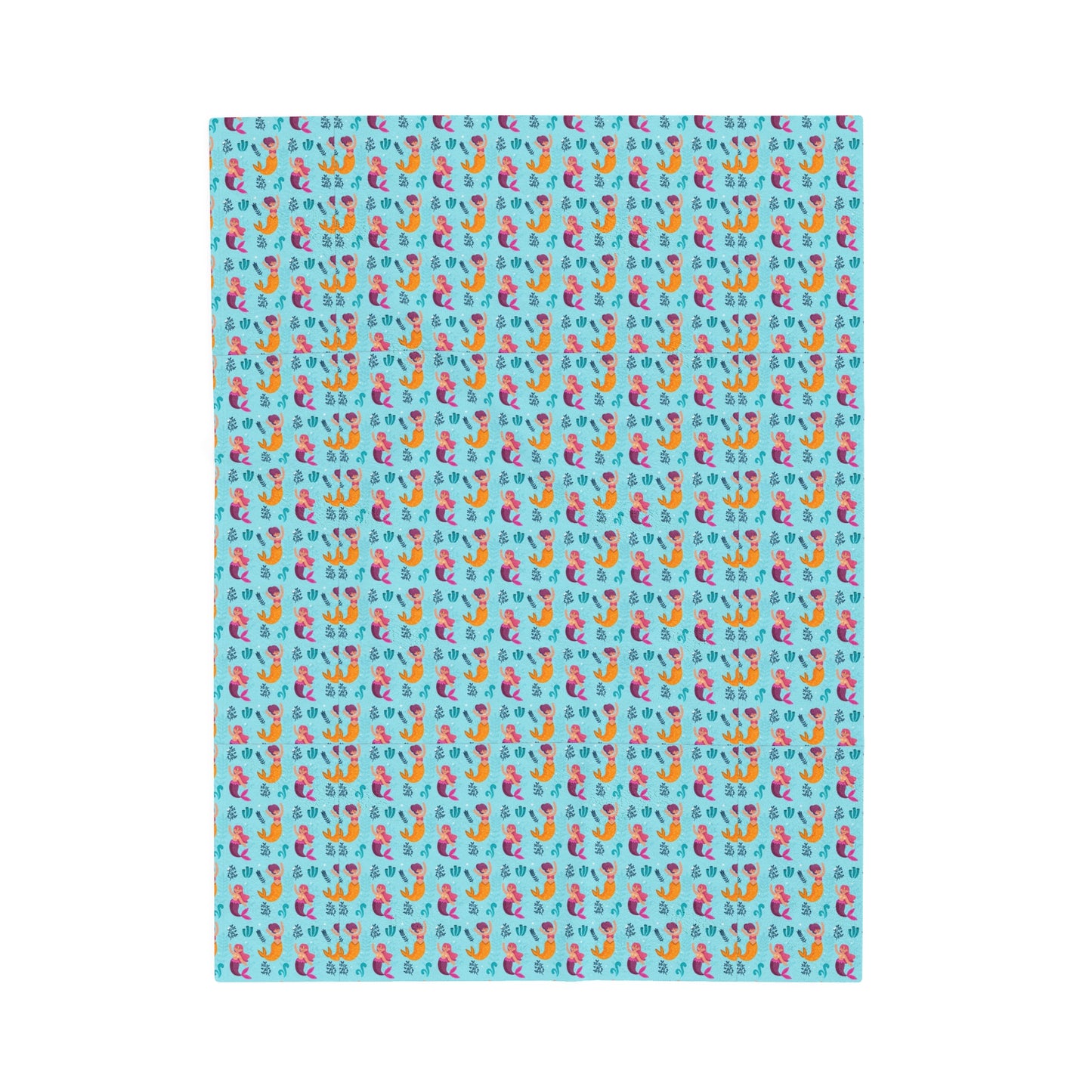 Mermaid Velveteen Plush Blanket | Soft, Mystical, Luxurious and Comforting | Available in Multiple Sizes