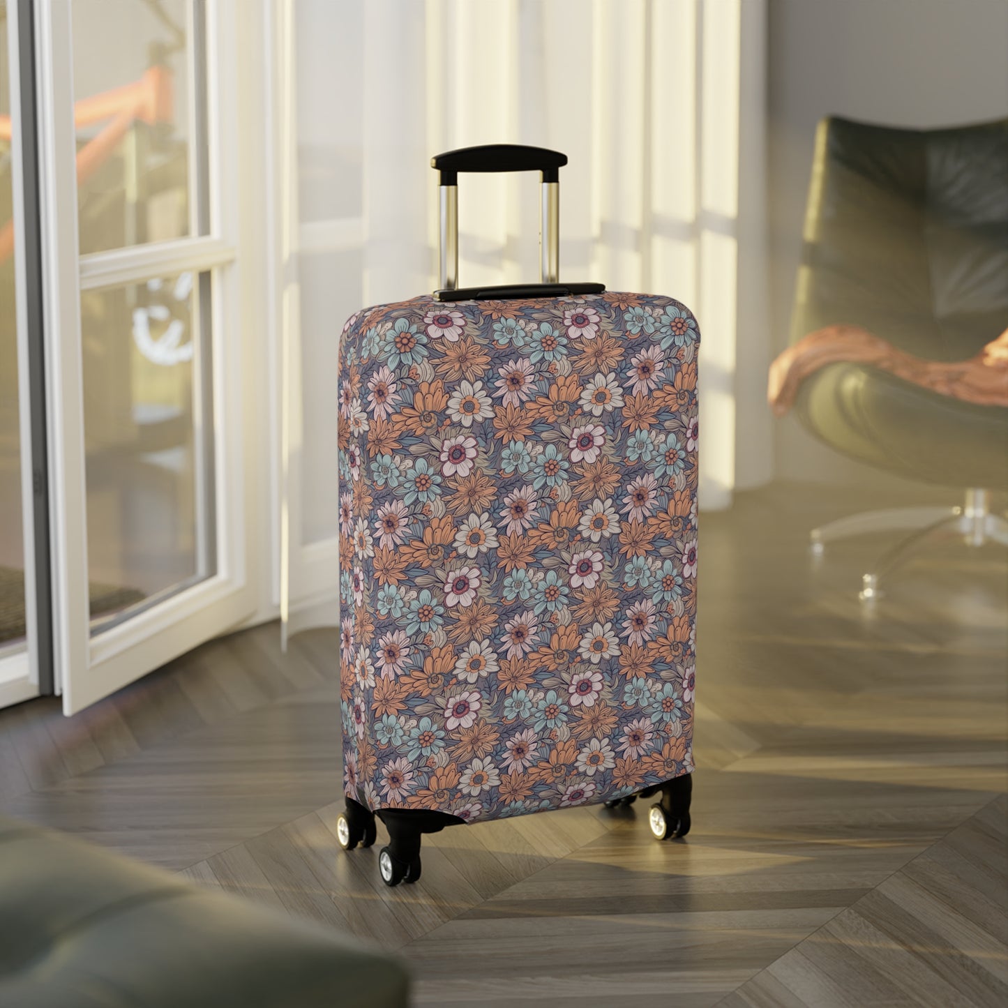 Boho Floral Luggage Cover - Trendy Travel Floral Suitcases Cover