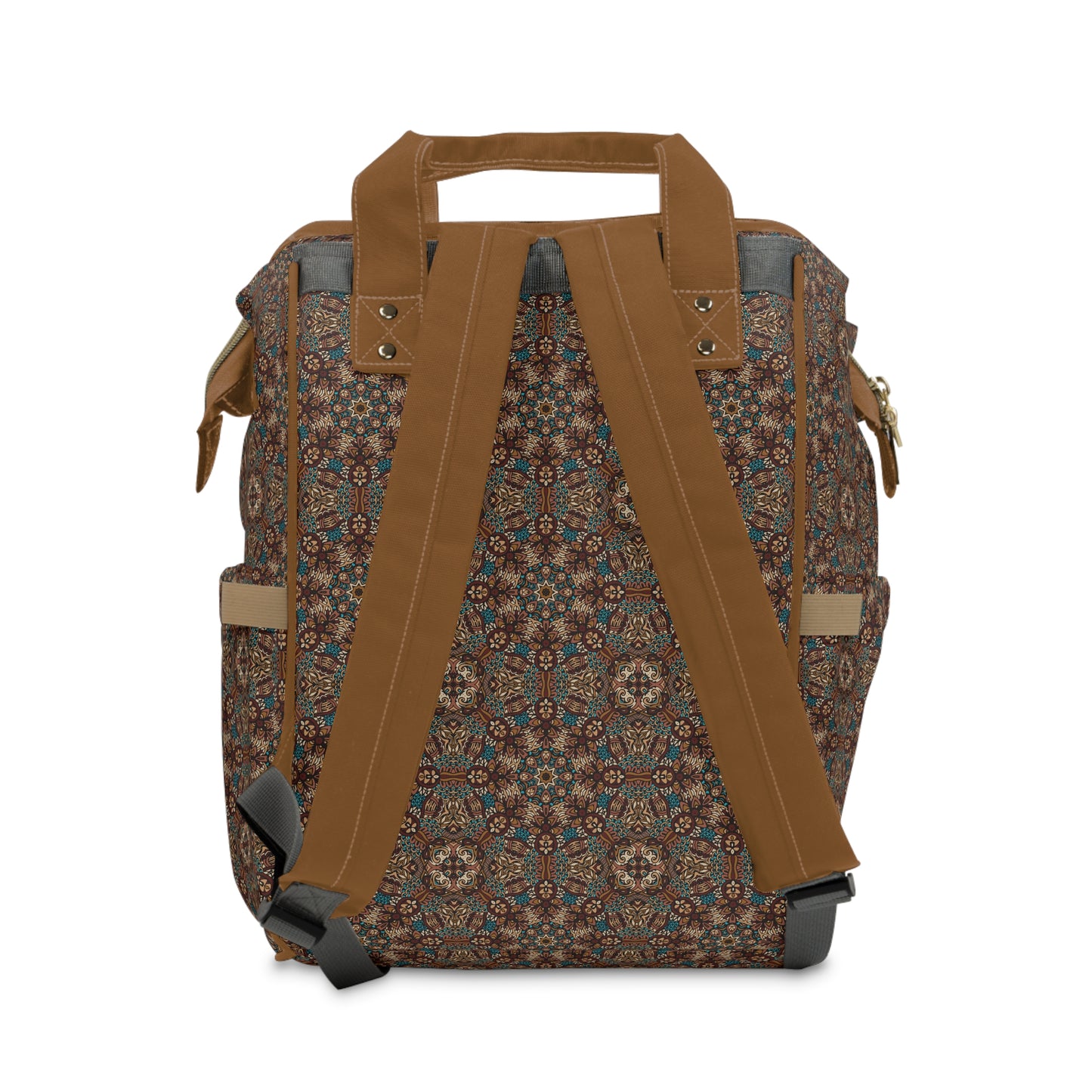 Mandala Diaper Backpack - Artistic & Multifunctional Baby Bag with Mandala Patterns, Ideal for Stylish Parents