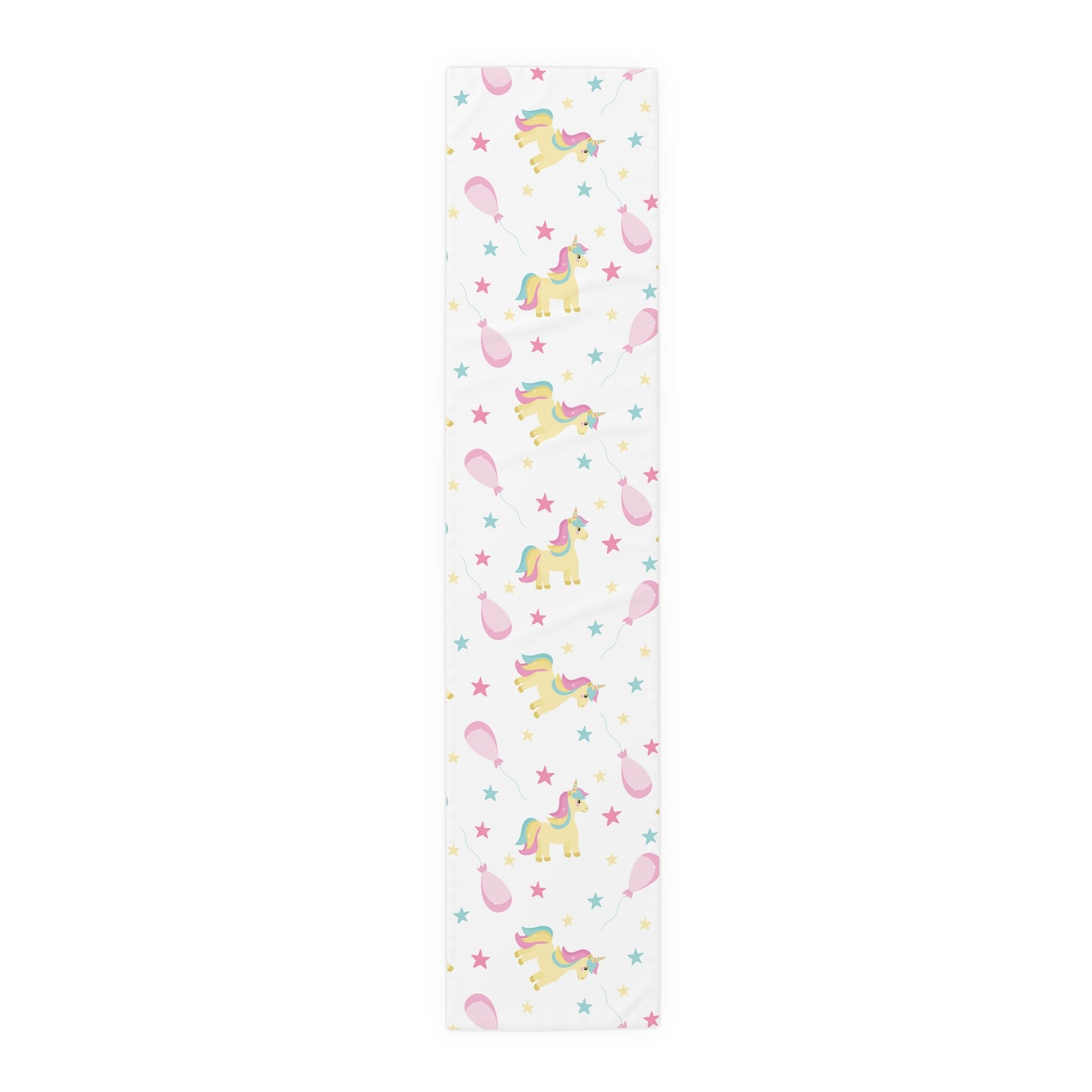 Unicorn Print Table Runner - Magical Elegance, Cotton Twill or Polyester - Perfect for Whimsical & Fantasy Home Decor