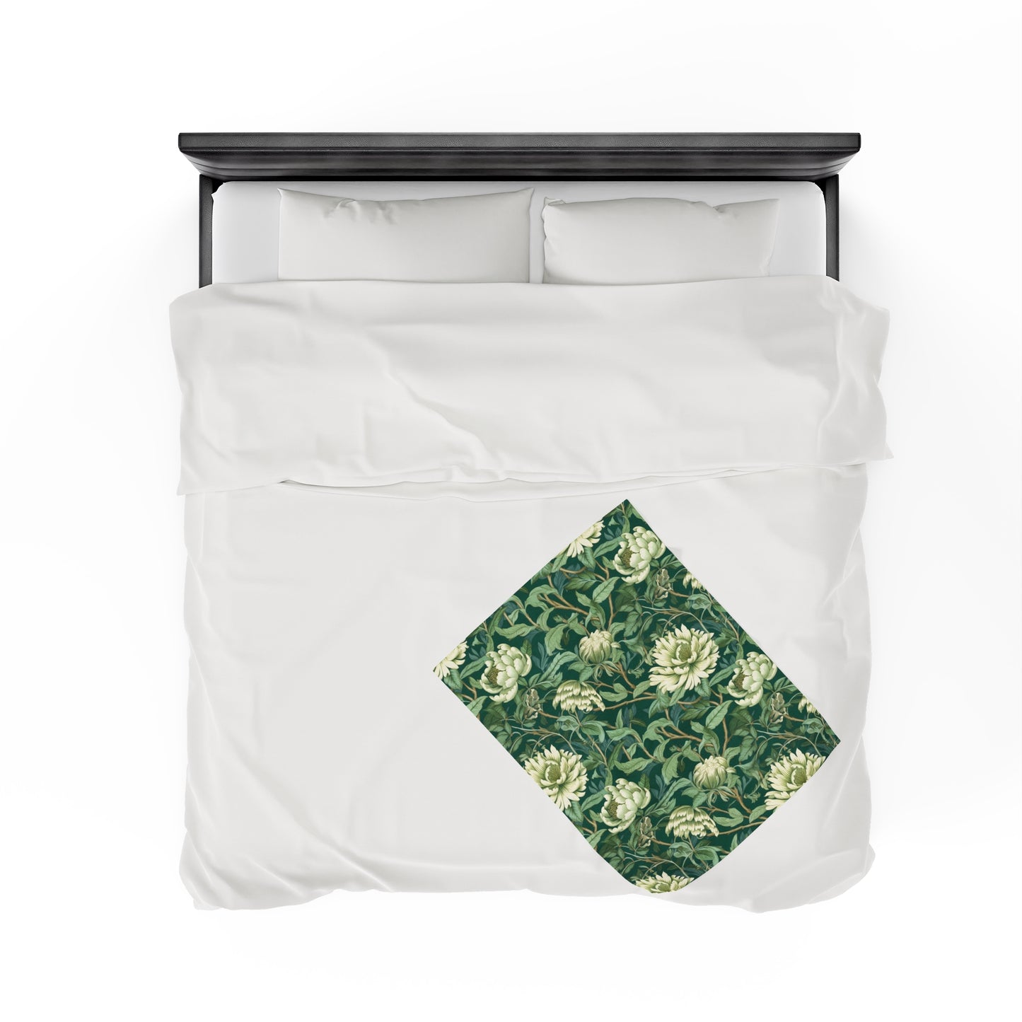 Chinoiserie Velveteen Plush Blanket | Soft, Elegant, Luxurious and Culturally Rich | Available in Multiple Sizes