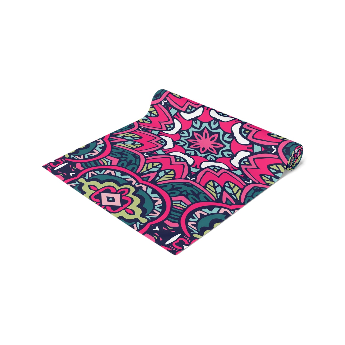 Mandala Print Table Runner - Intricate Patterns, Cotton Twill or Polyester - Ideal for Decorative Home Accents