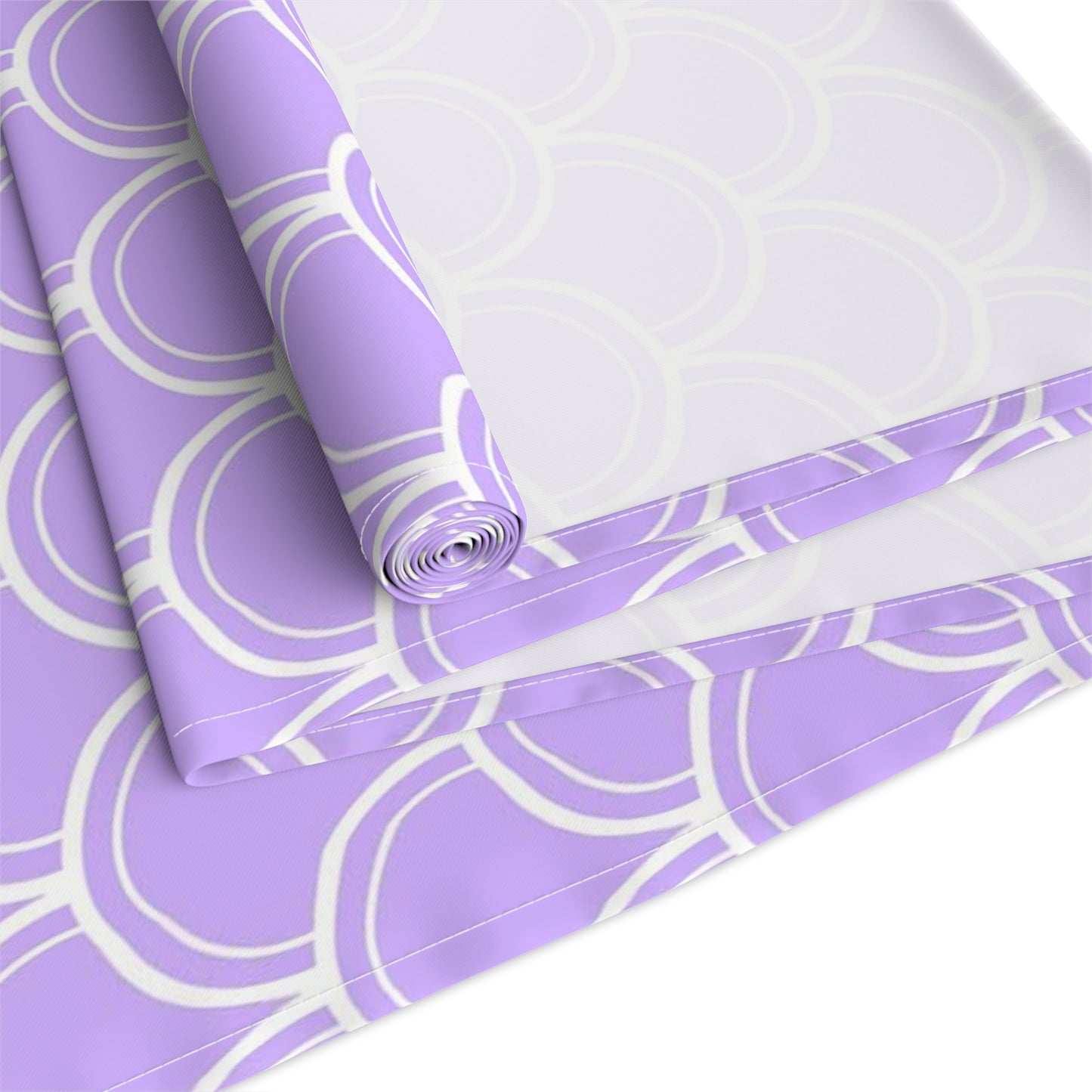 Mermaid Print Table Runner - Mystical Sea Charm, Cotton Twill or Polyester - Perfect for Enchanting Home Decor