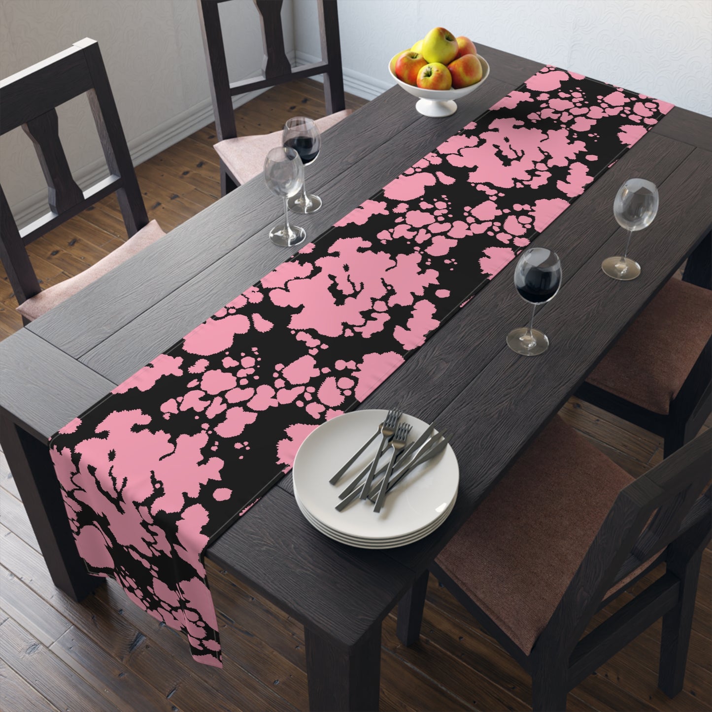 Cowhide Print Table Runner - Rustic Elegance, Cotton Twill or Polyester - Perfect for Western & Luxurious Home Decor
