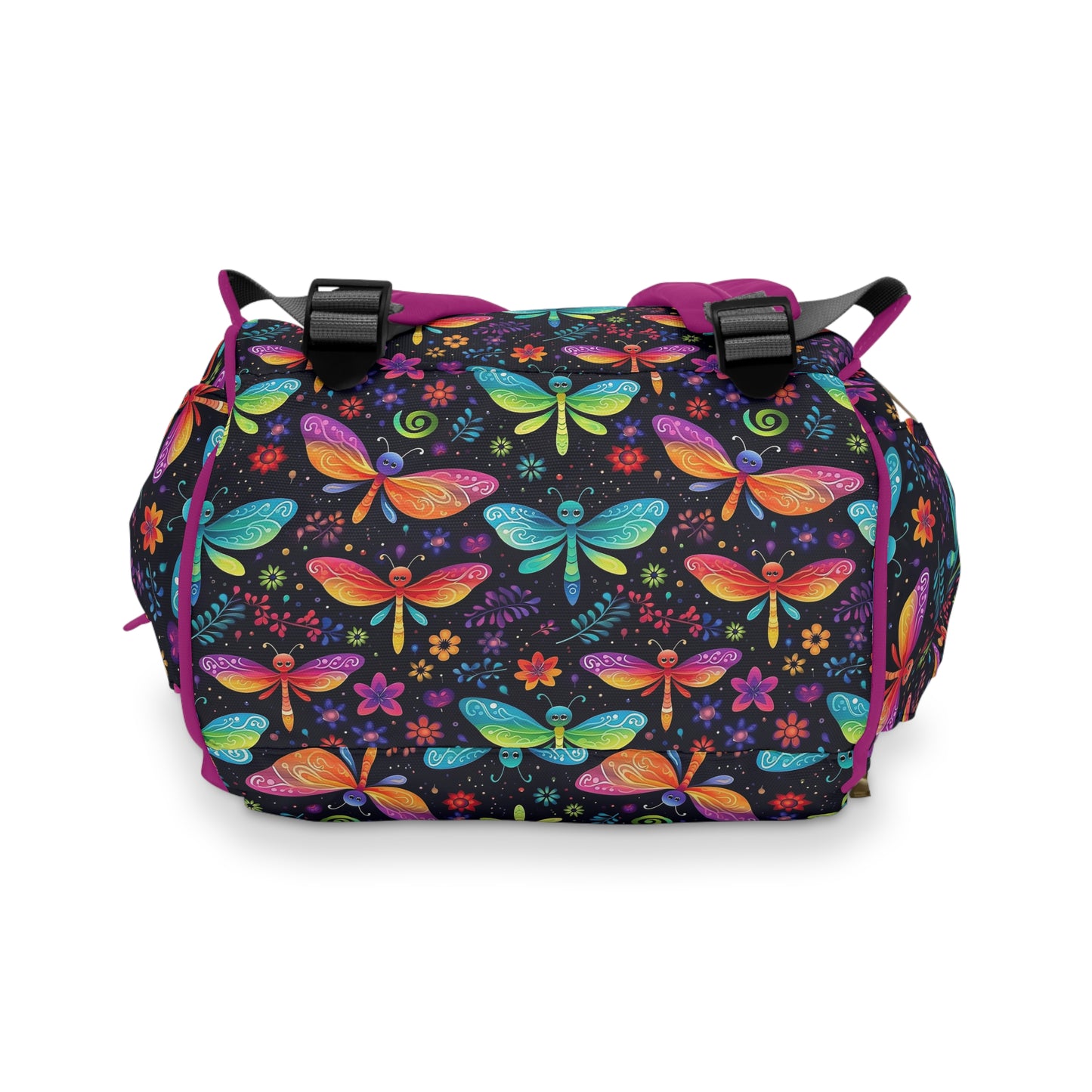 Dragonfly Diaper Backpack - Elegant & Functional Baby Bag with Cool Dragonfly Design, Ideal for Nature-Loving Parents