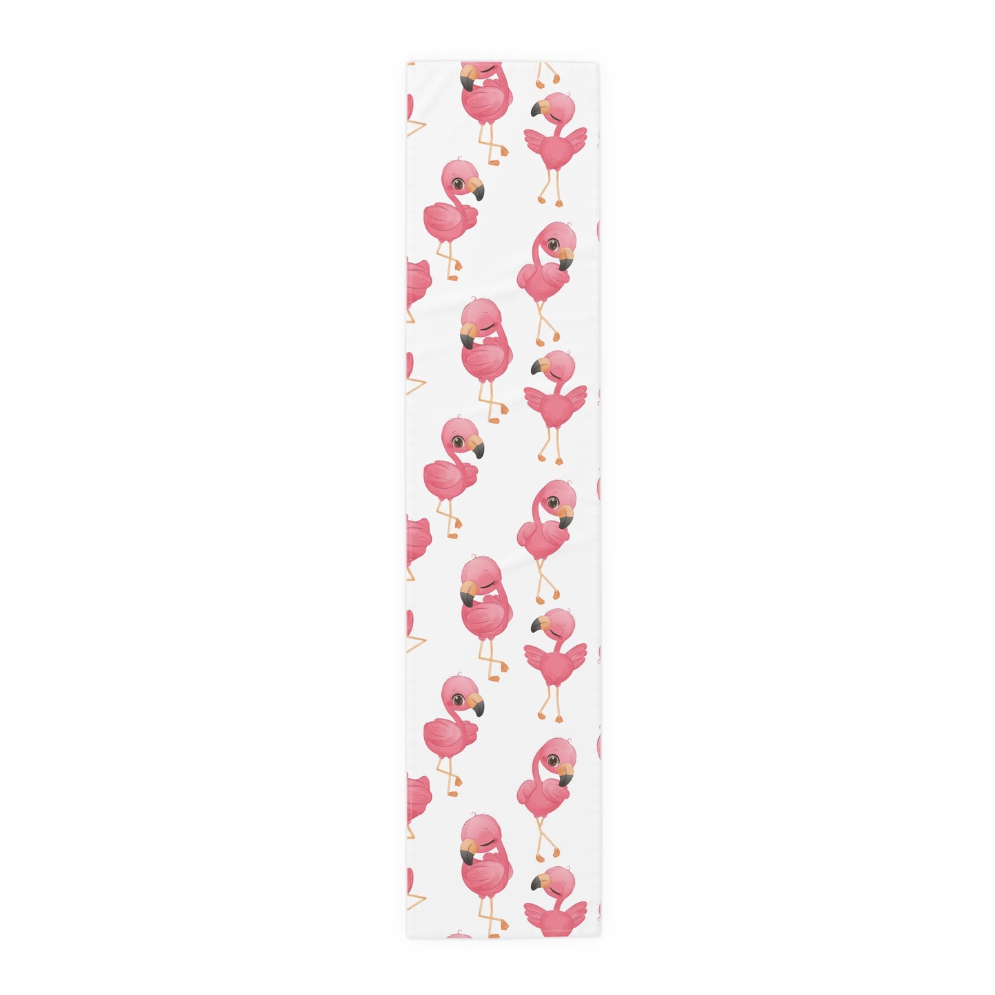 Flamingo Print Table Runner - Vibrant Elegance, Cotton Twill or Polyester - Perfect for Tropical Home Decor