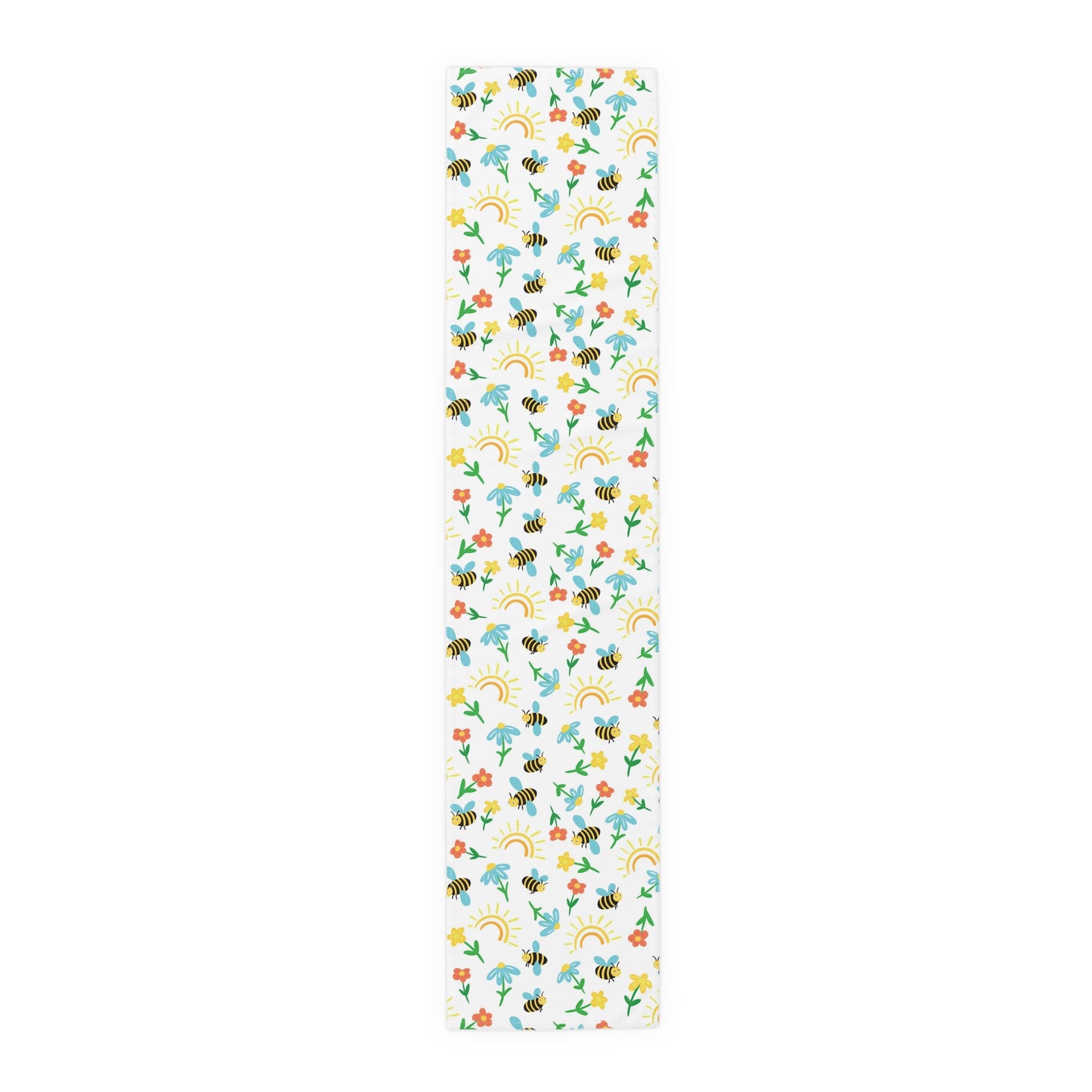 Honey Bee Print Table Runner - Buzzing with Charm - Perfect for Nature Lovers Homes