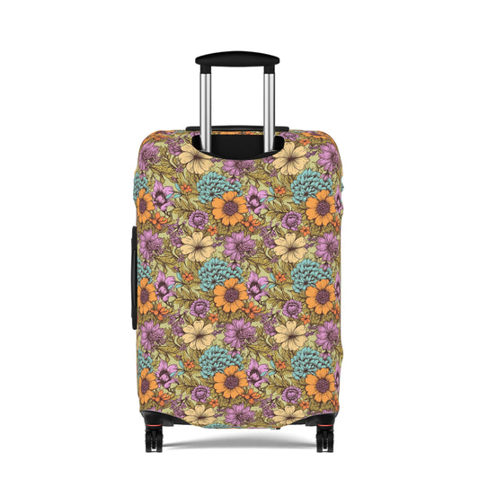 Boho Floral Luggage Cover - Trendy Travel Floral Suitcases Cover