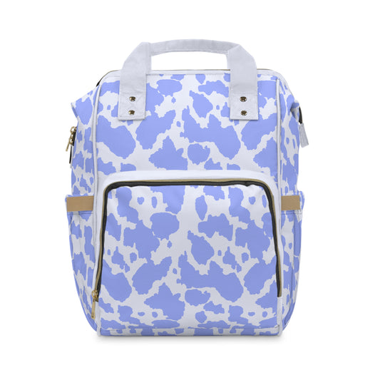 Cowhide Diaper Backpack - Chic & Durable Baby Bag with Genuine Cowhide Patterns, Perfect for Stylish Parents