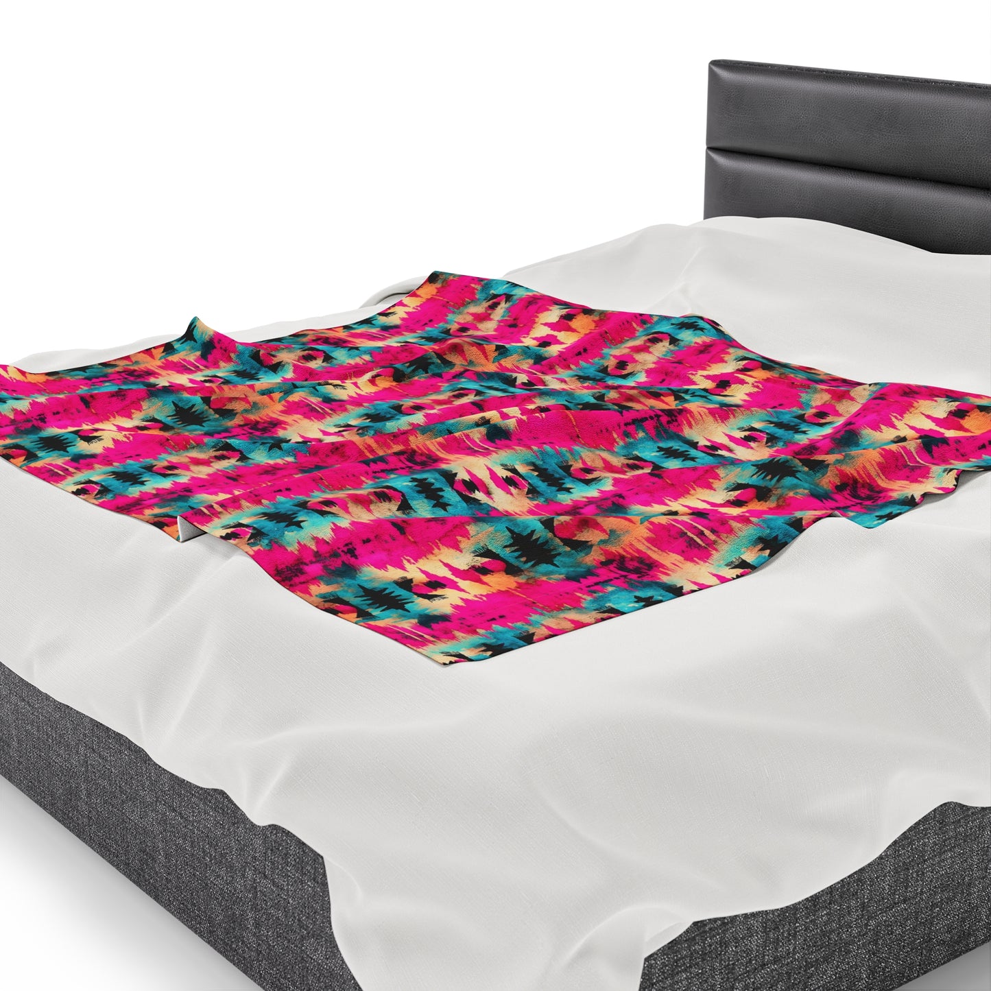 Aztec Velveteen Plush Blanket | Soft, Luxurious, Cultural, and Comforting | Available in Multiple Sizes