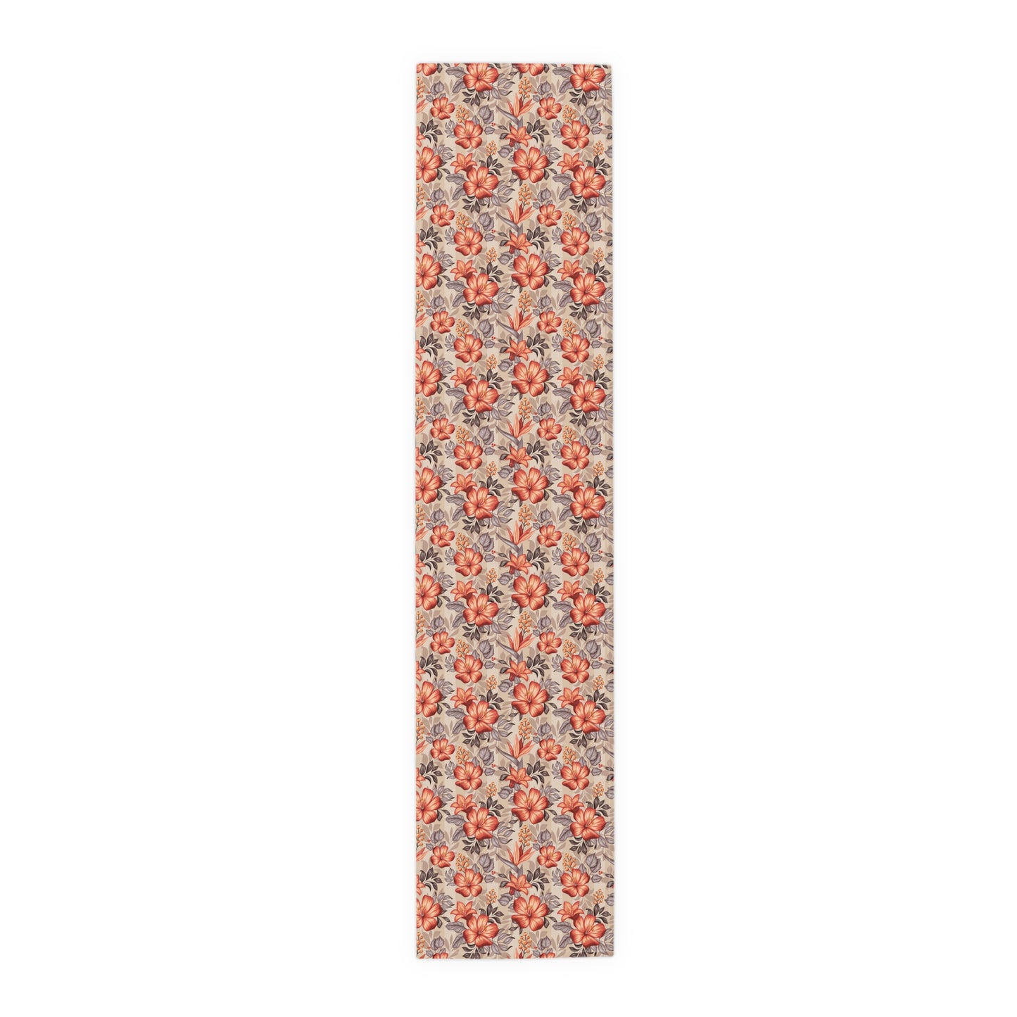 Boho Floral Table Runner - Vibrant Designs in Cotton Twill or Polyester - Ideal for Natural Home Decor