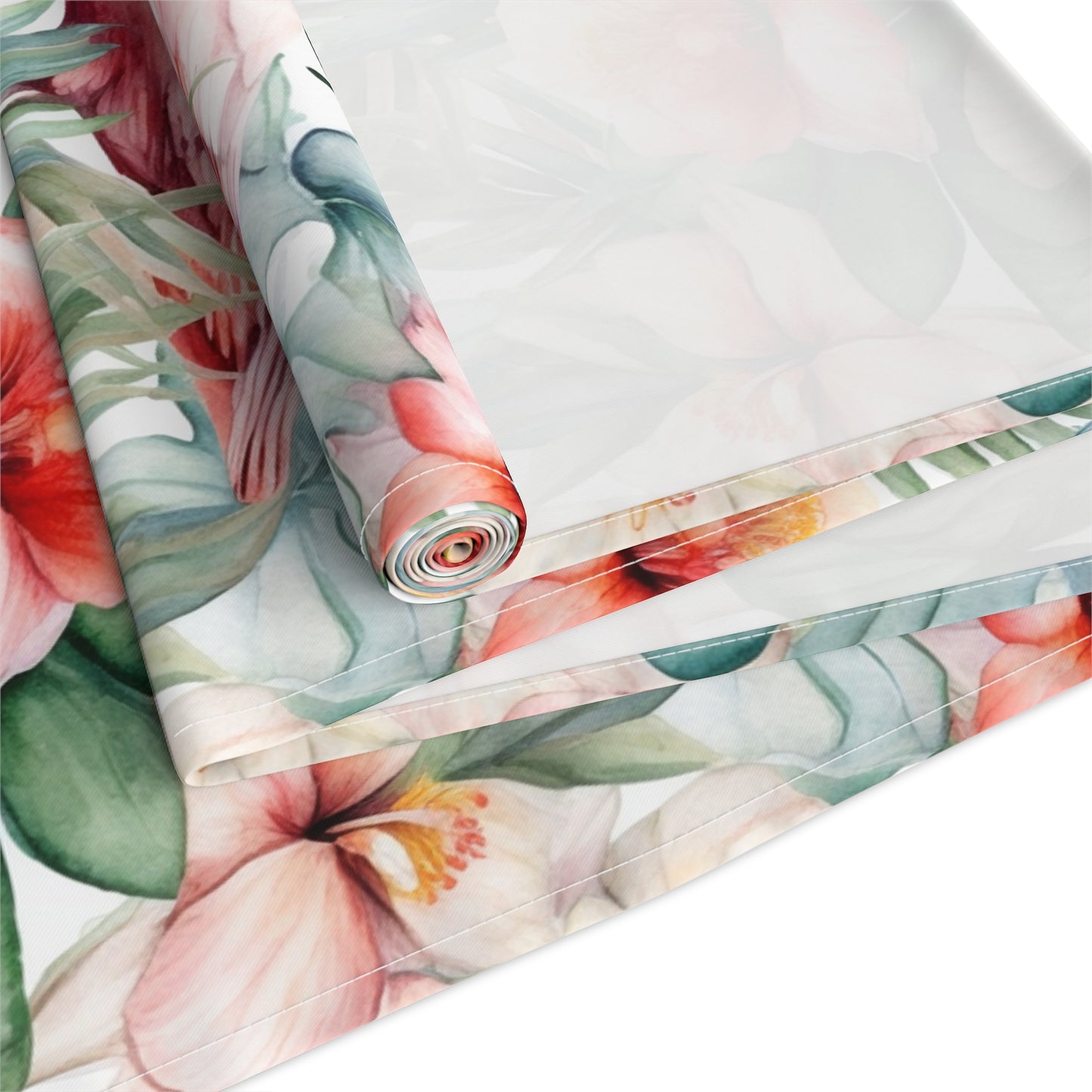 Flamingo Print Table Runner - Vibrant Elegance, Cotton Twill or Polyester - Perfect for Tropical Home Decor
