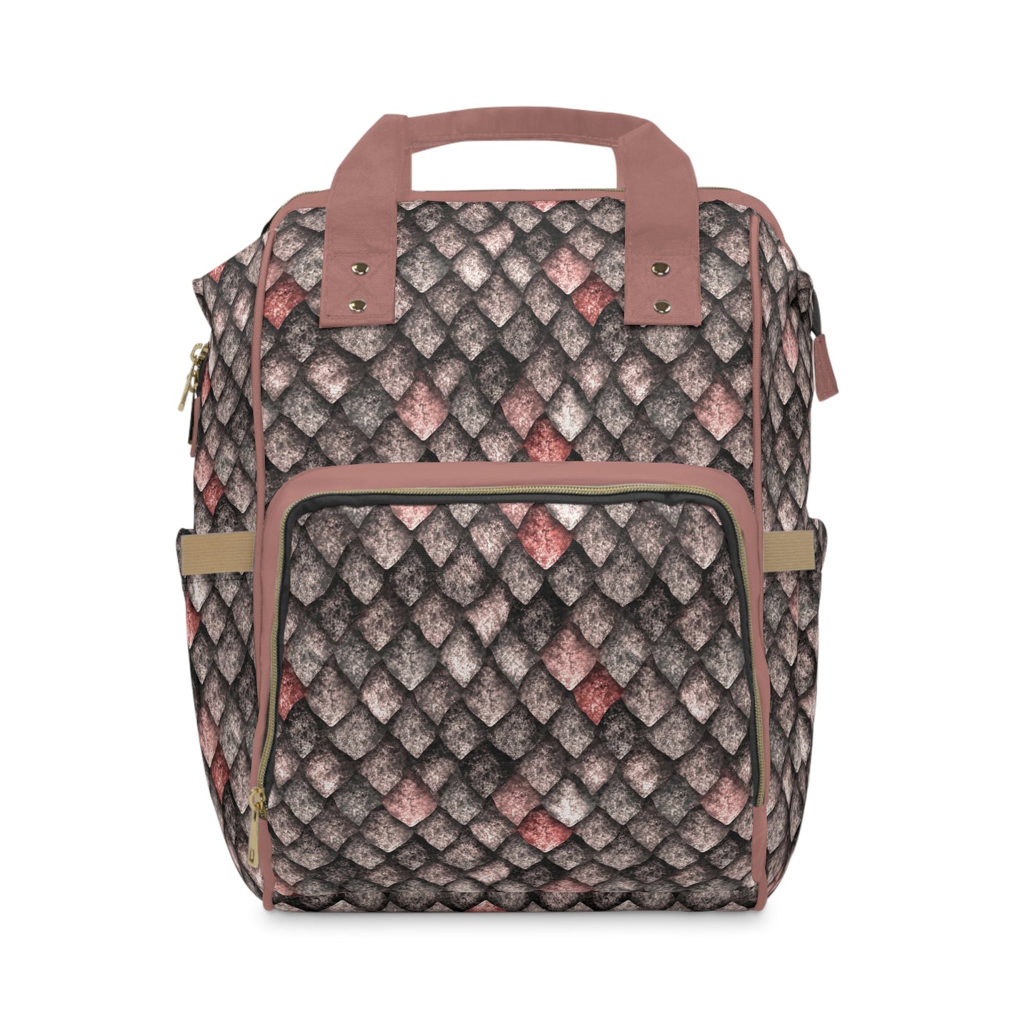 Dragon Scale Diaper Backpack - Durable & Magical Baby Bag with Shimmering Scale Patterns, Perfect for Fantasy-Loving Families