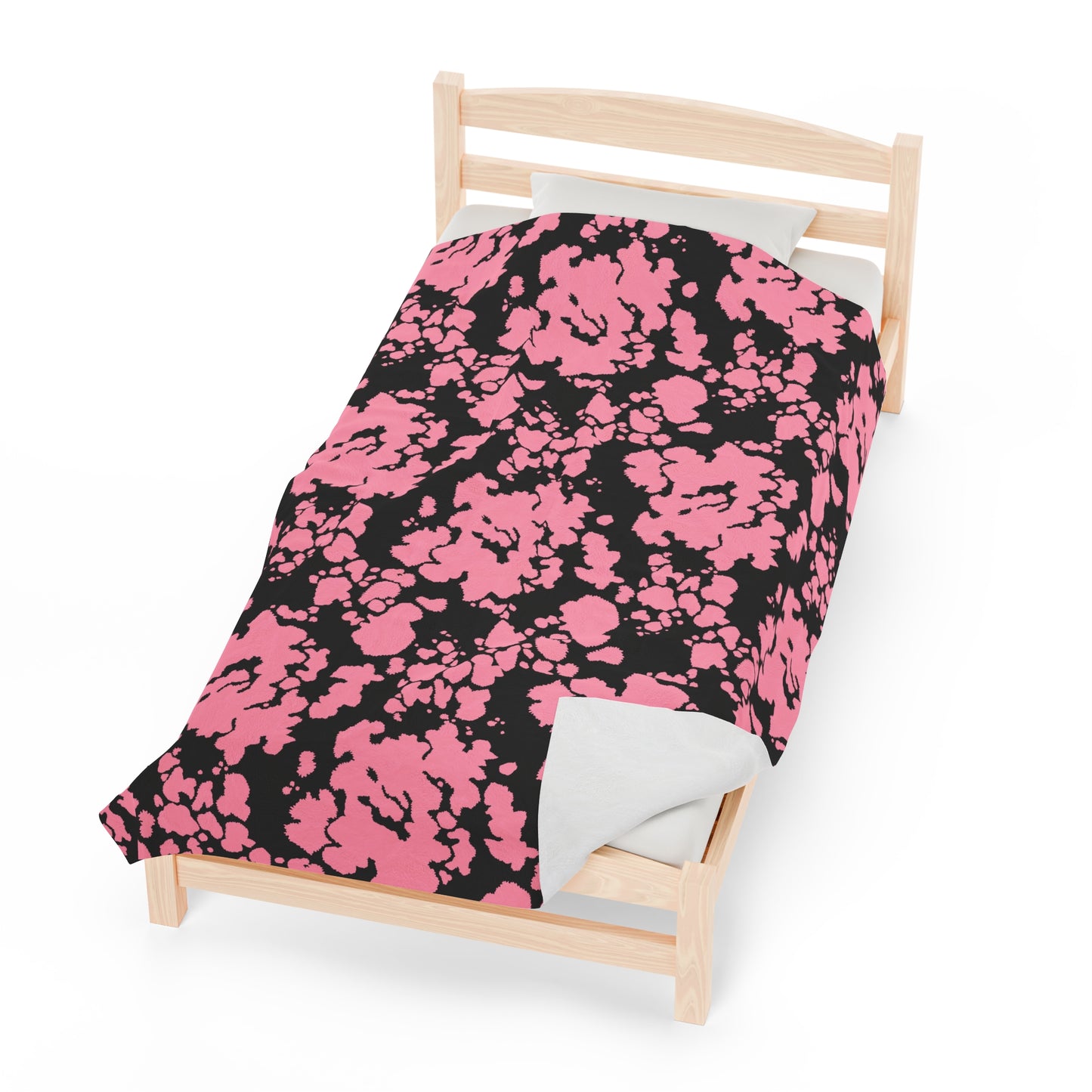 Cowhide Velveteen Plush Blanket | Soft, Rustic, Luxurious and Comforting | Available in Multiple Sizes
