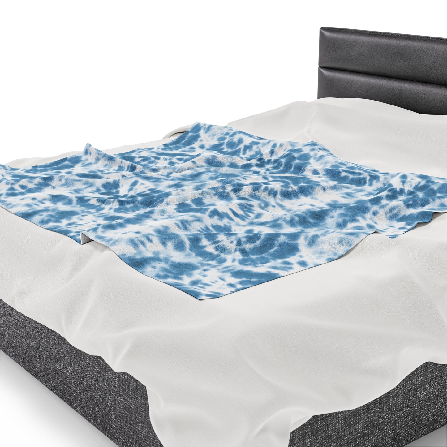 Tie Dye Velveteen Plush Blanket | Soft, Colorful, and Comforting | Available in Multiple Sizes