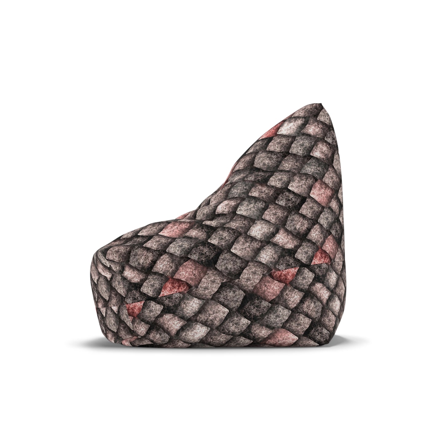 Dragon Scale Bean Bag Chair Cover - Mythical Style Durable Polyester Slipcover