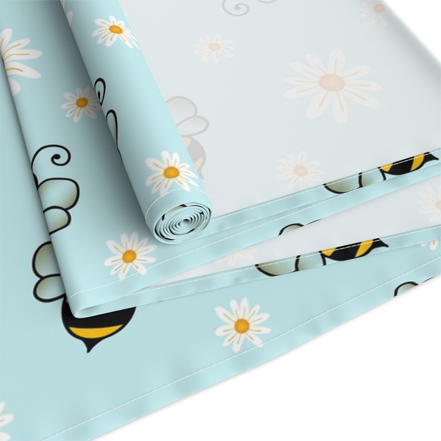 Honey Bee Print Table Runner - Buzzing with Charm - Perfect for Nature Lovers Homes