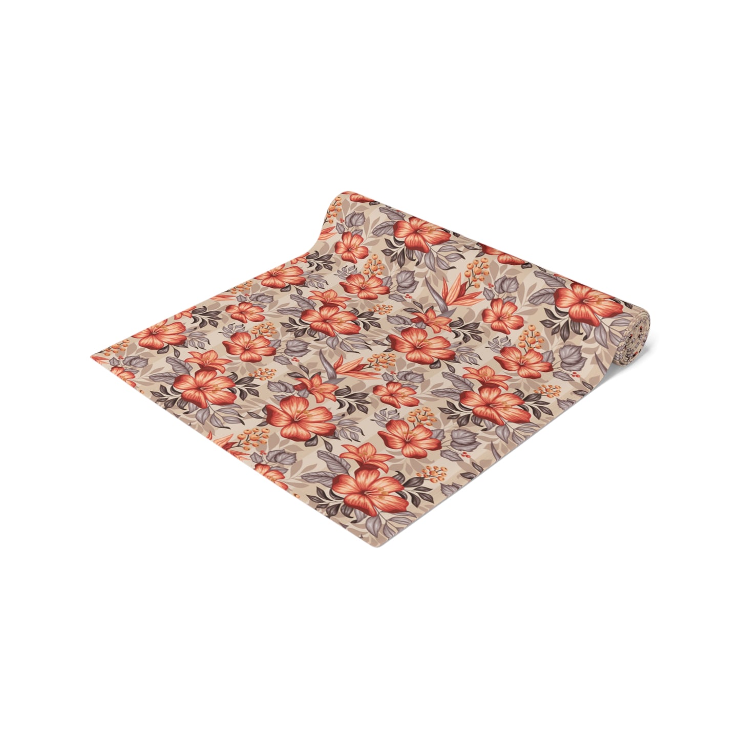 Boho Floral Table Runner - Vibrant Designs in Cotton Twill or Polyester - Ideal for Natural Home Decor