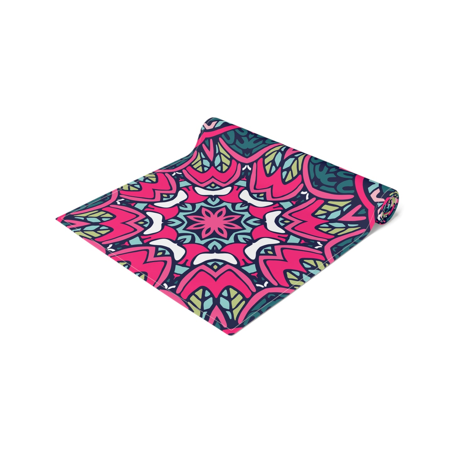 Mandala Print Table Runner - Intricate Patterns, Cotton Twill or Polyester - Ideal for Decorative Home Accents
