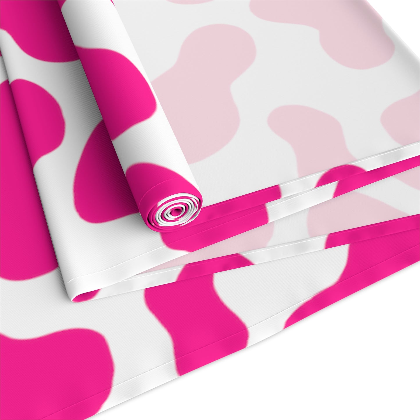 Cow Print Table Runner - Chic Farmhouse Style, Available in Cotton Twill or Polyester - Elevate Your Home Decor