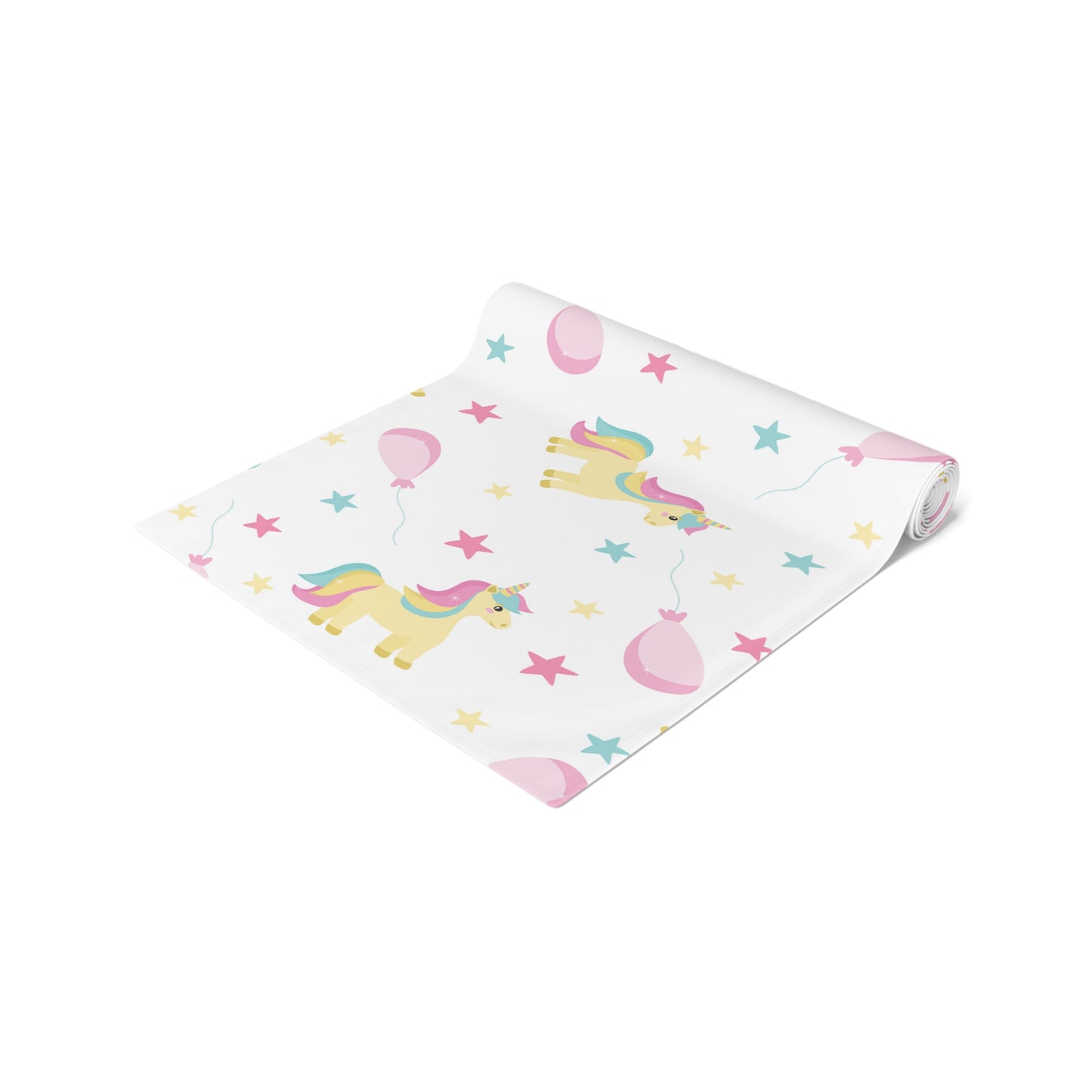 Unicorn Print Table Runner - Magical Elegance, Cotton Twill or Polyester - Perfect for Whimsical & Fantasy Home Decor