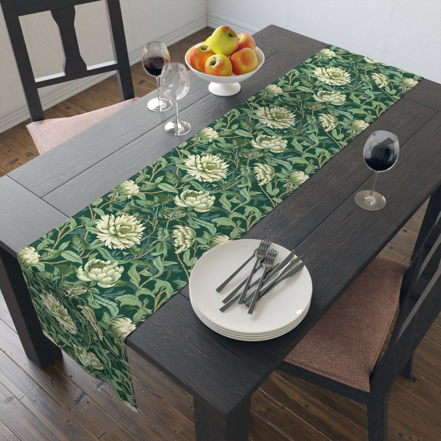 Chinoiseries Table Runner - Cotton Twill & Polyester